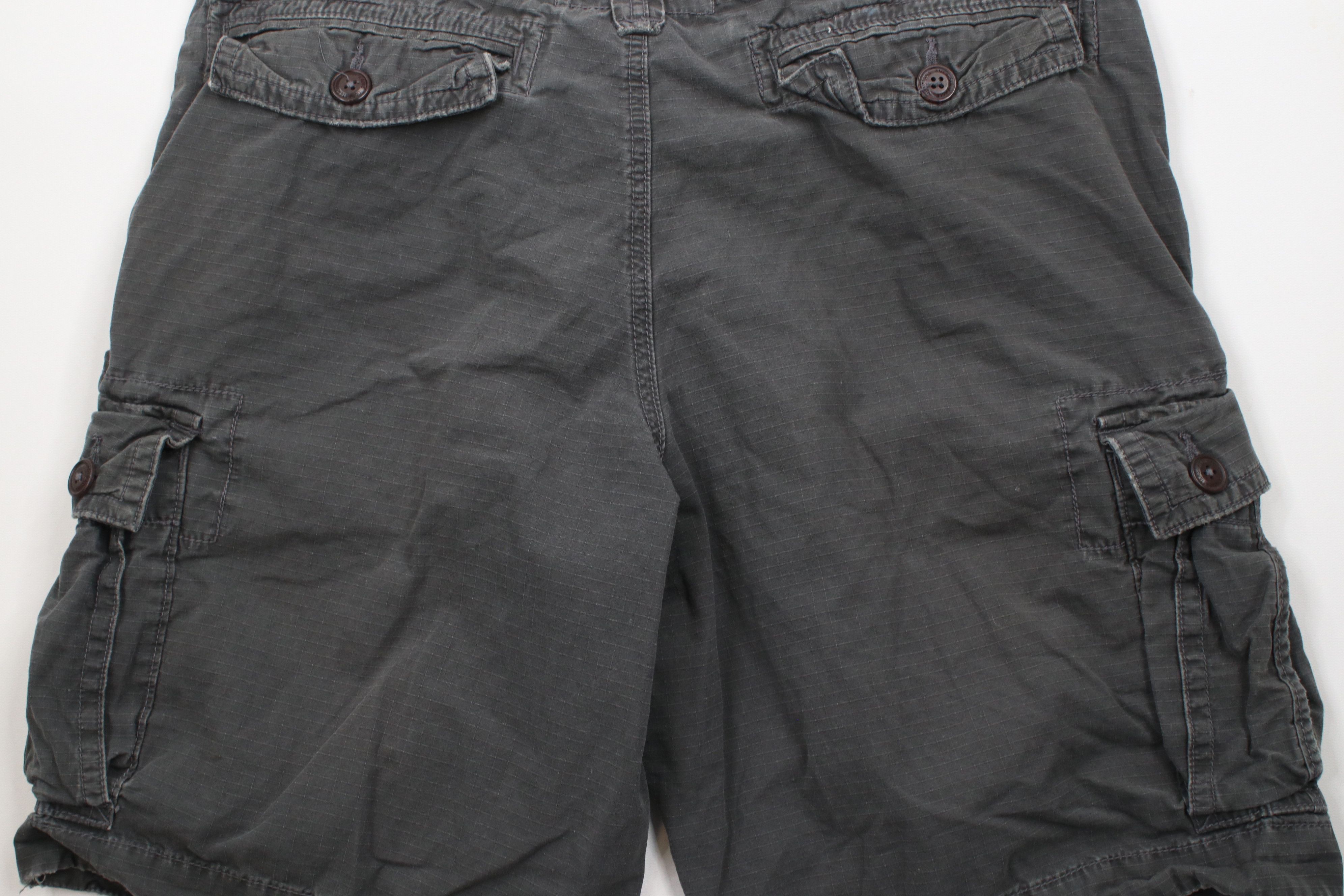 American Eagle Outfitters × Vintage Vintage Y2K American Eagle Outfitters Ripstop Cargo Shorts Size US 34 / EU 50 - 12 Thumbnail