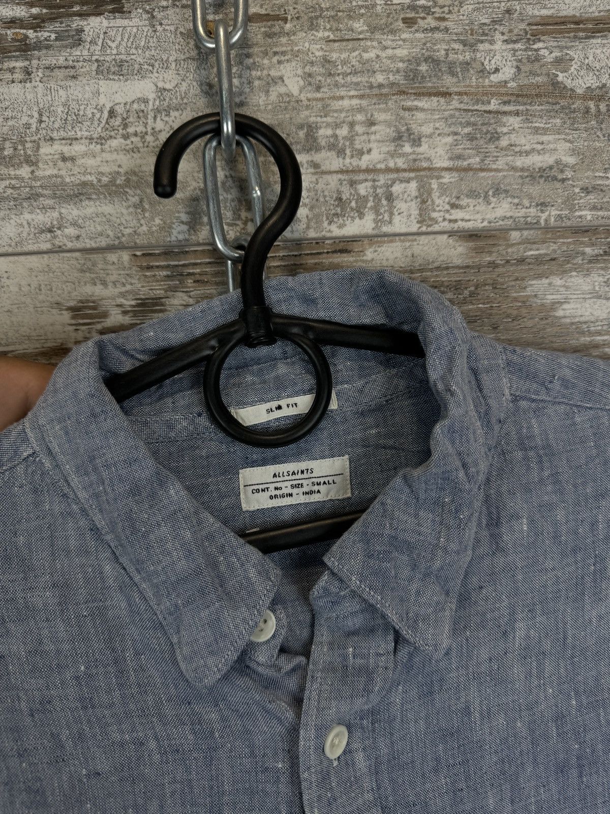 Allsaints × Japanese Brand Mens AllSaints Reaper LS Shirts button up linen luxury Size US S / EU 44-46 / 1 - 6 Thumbnail