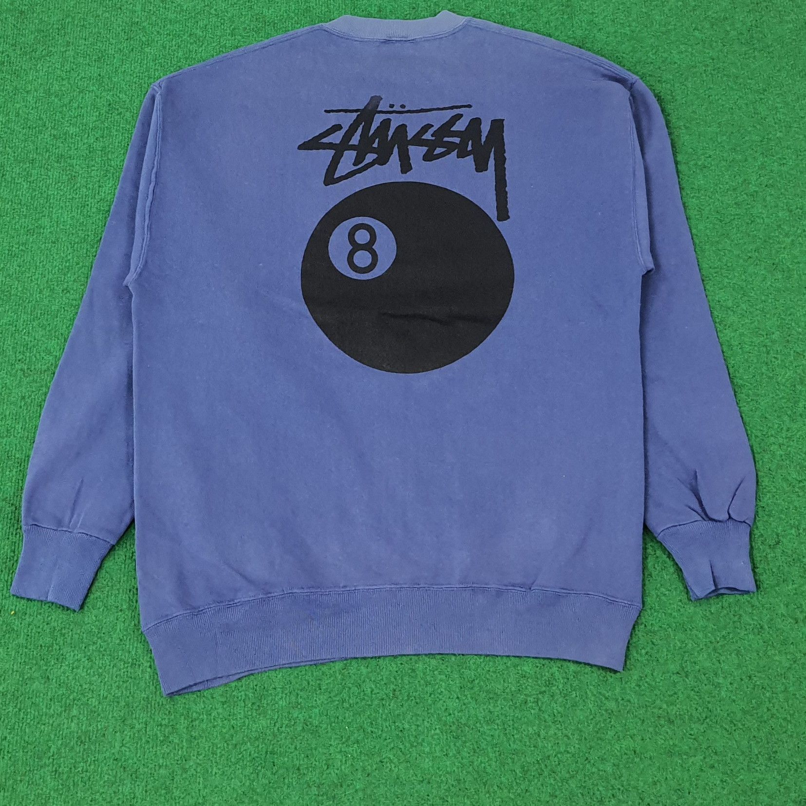 Vintage Vintage Stussy 8 Ball Streetwear Sweatshirts C233N11 Size US M / EU 48-50 / 2 - 1 Thumbnail