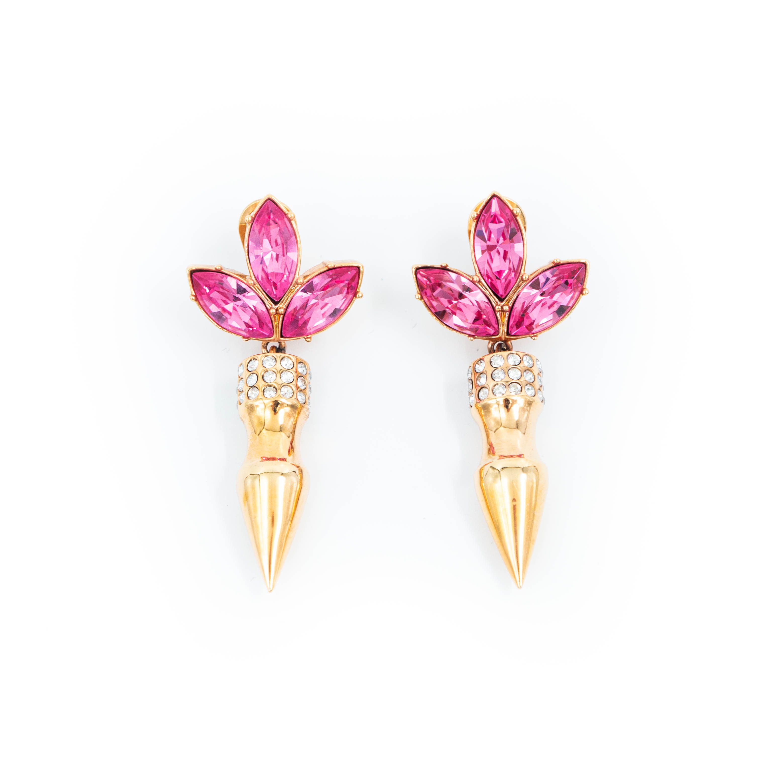 Jewelry × Vintage MAWI London Women Jewelry Earrings Pink Gold Size ONE SIZE - 1 Thumbnail