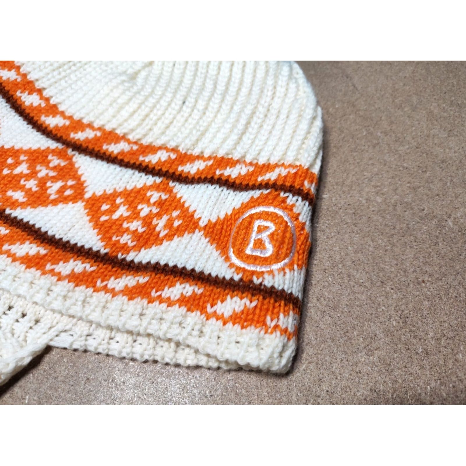 Bogner VINTAGE Bogner Beanie Hat Unisex Adults One Size Beige Wool Knit Ear Flap Made in Italy Size ONE SIZE - 2 Thumbnail