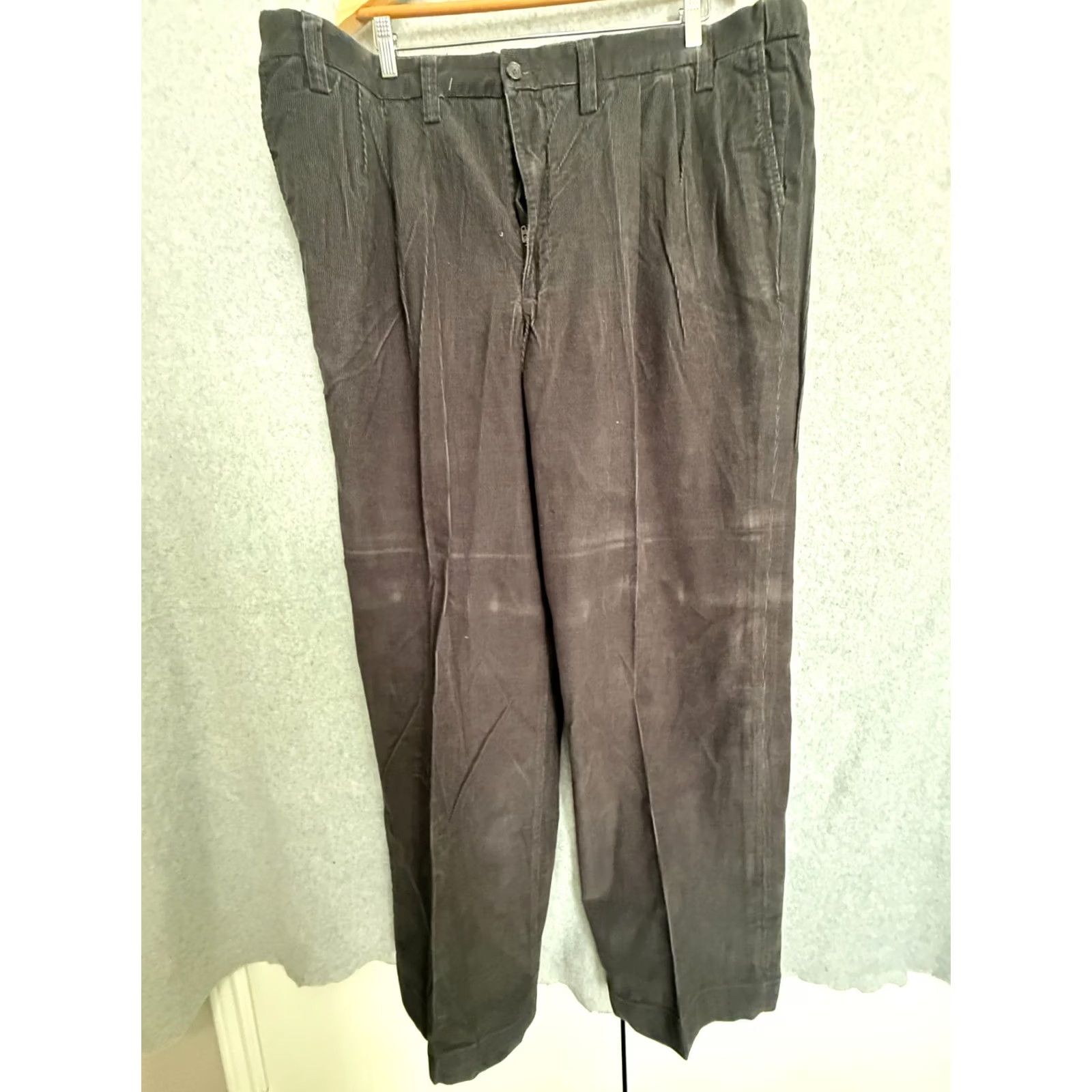 Eddie Bauer VINTAGE Eddie Bauer Corduroy Pants Men 44 Tall Dark Gray Relaxed Fit Retro Casual NWOT Size US 44 / EU 60 - 2 Thumbnail