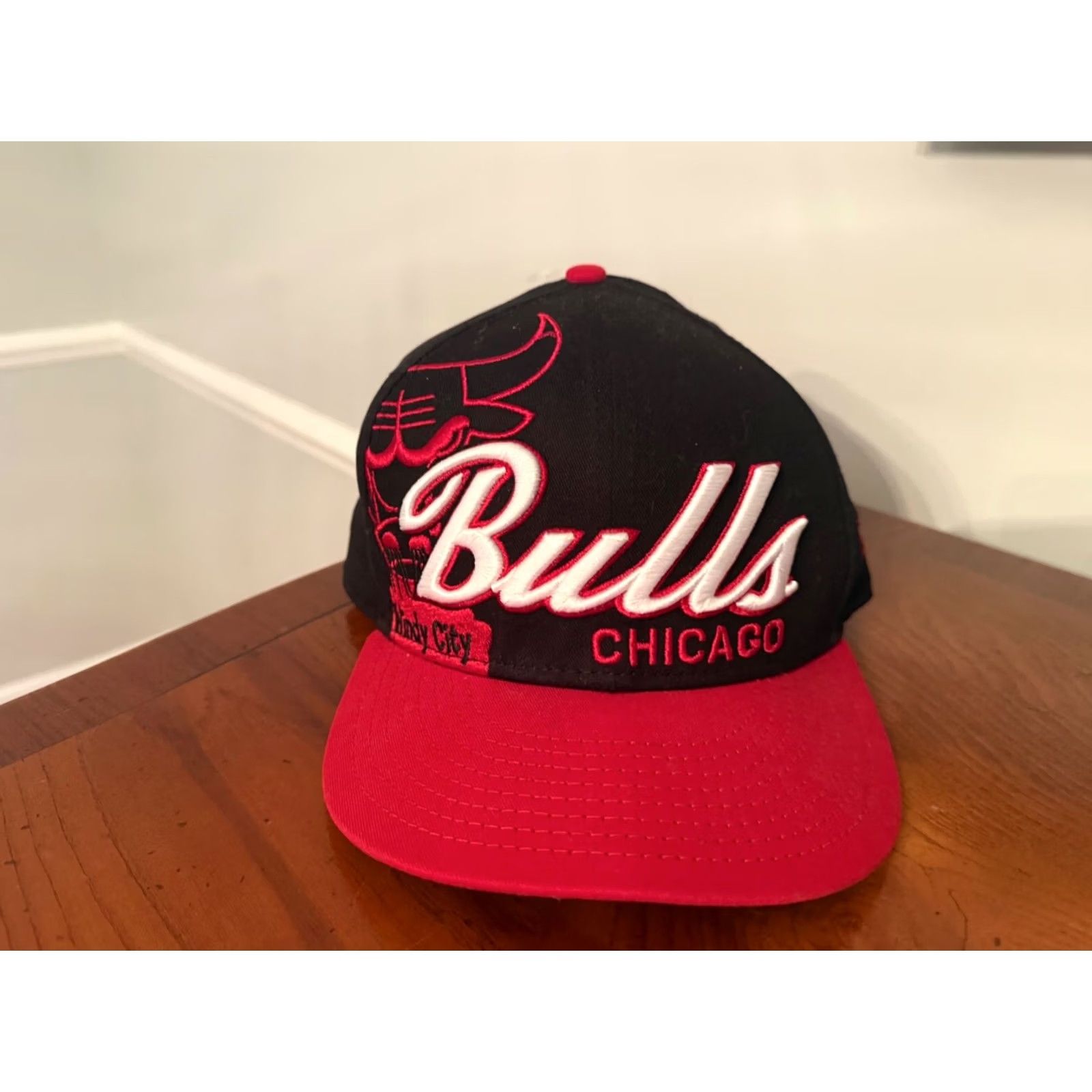 New Era New Era Chicago Bulls 9FIFTY Black Red Snapback Hat Men One Size Adjustable Size ONE SIZE - 2 Thumbnail