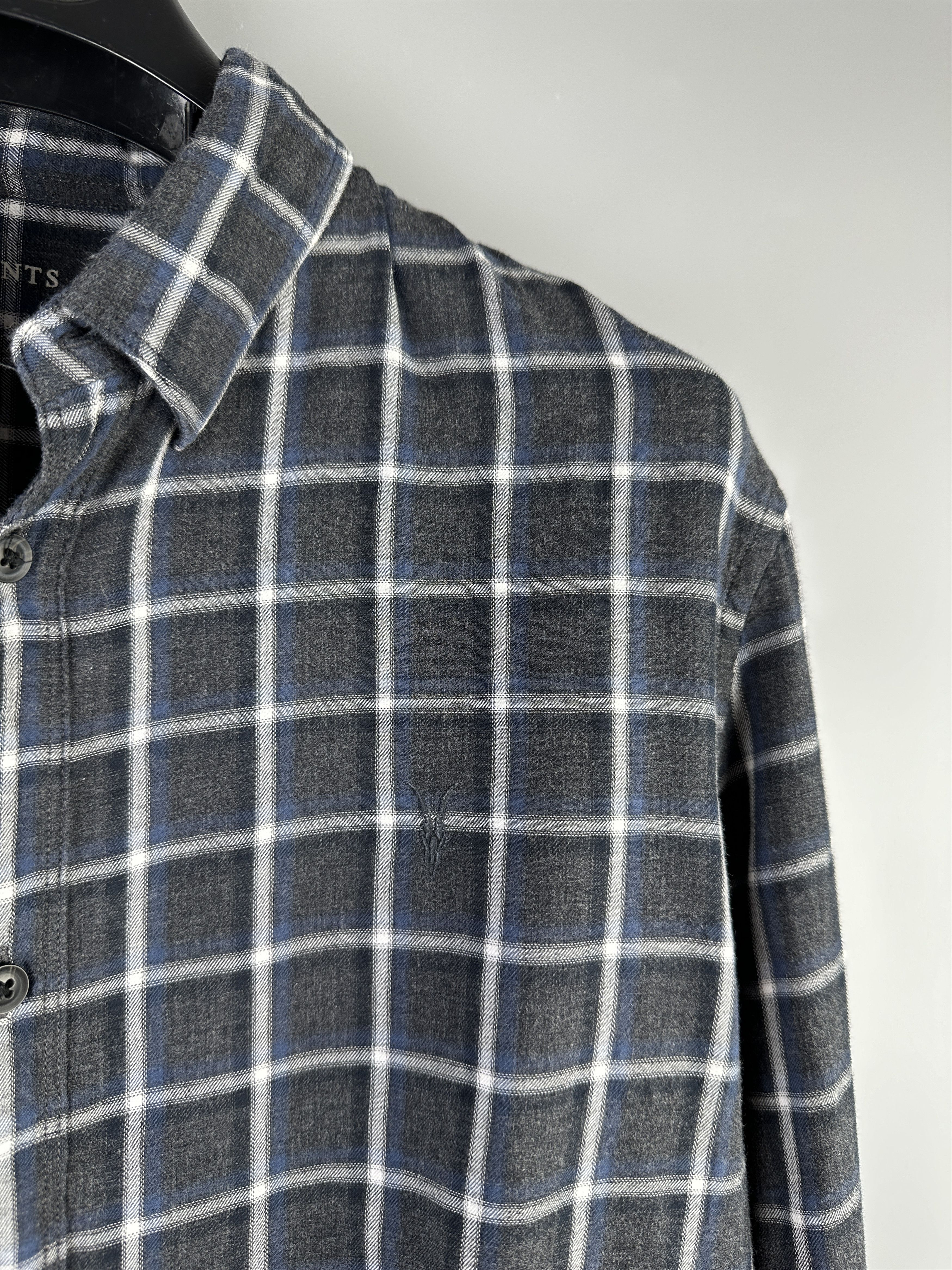 Allsaints Allsaints Check Long Sleeve Button Casual Shirt Size US L / EU 52-54 / 3 - 9 Thumbnail
