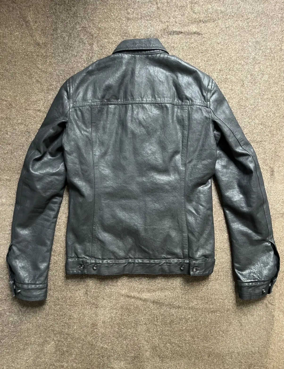 Rick Owens Archive waxed denim jacket Size US S / EU 44-46 / 1 - 7 Thumbnail