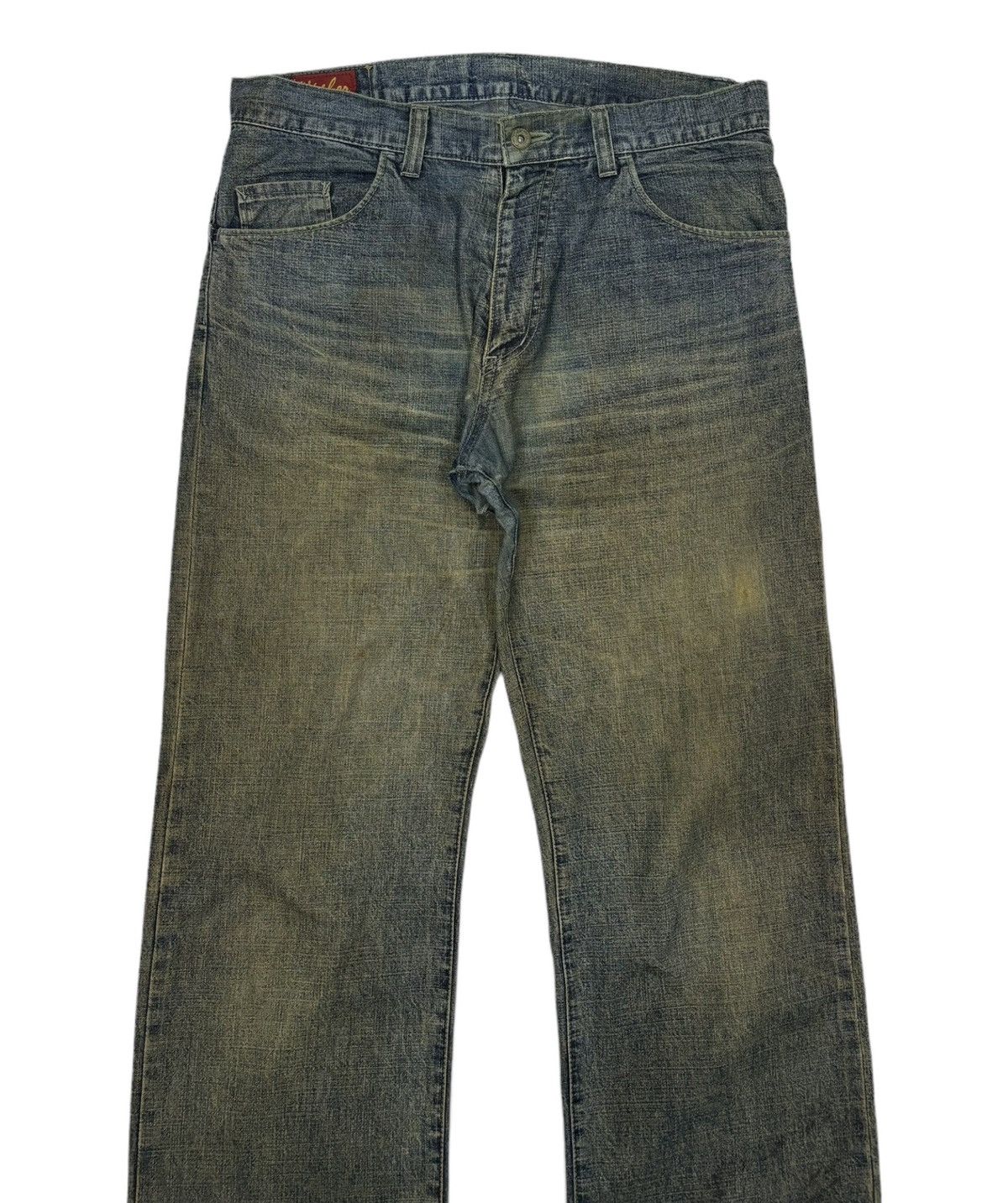Hysteric Glamour 🔥HIGHER RULES RUSTY MUD WASH BAGGY DISTRESS DENIM JEANS Size US 34 / EU 50 - 5 Thumbnail