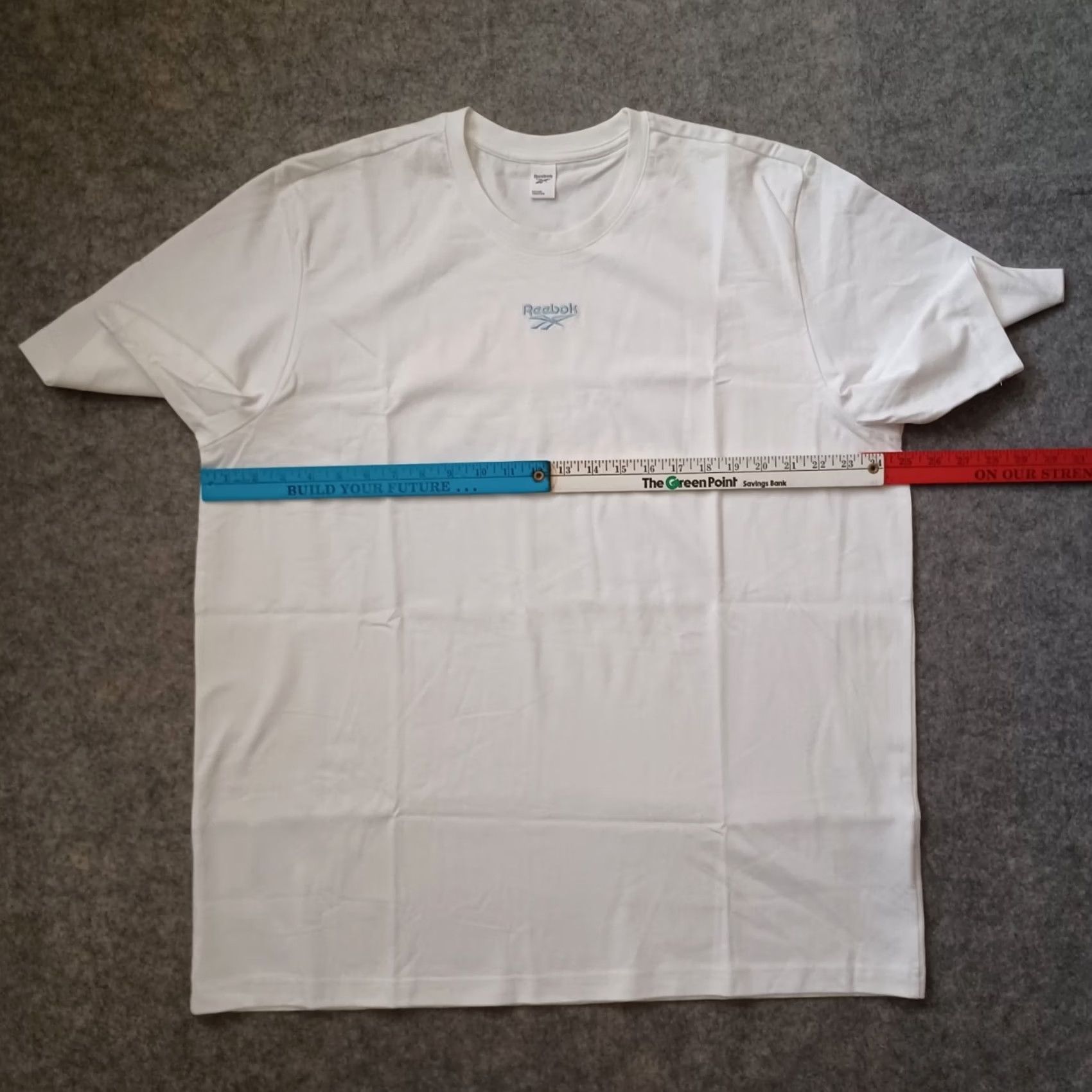 Reebok Reebok T Shirt Mens XL White Center Logo Spell Out Back Short Sleeve Sports Size US XL / EU 56 / 4 - 5 Thumbnail