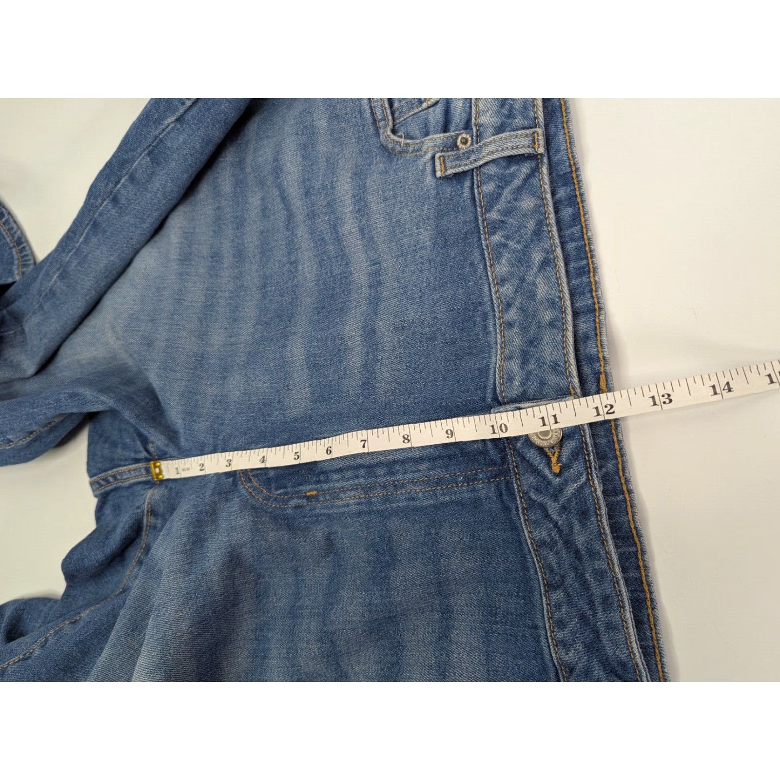 Old Navy Old Navy Jeans Womens 24 OG Straight Blue Mid Rise Ankle 99% Cotton Stretch 1% Spandex/Elastane Regular Size 24 Men/Women? Size 42" / US 20 - 5 Thumbnail