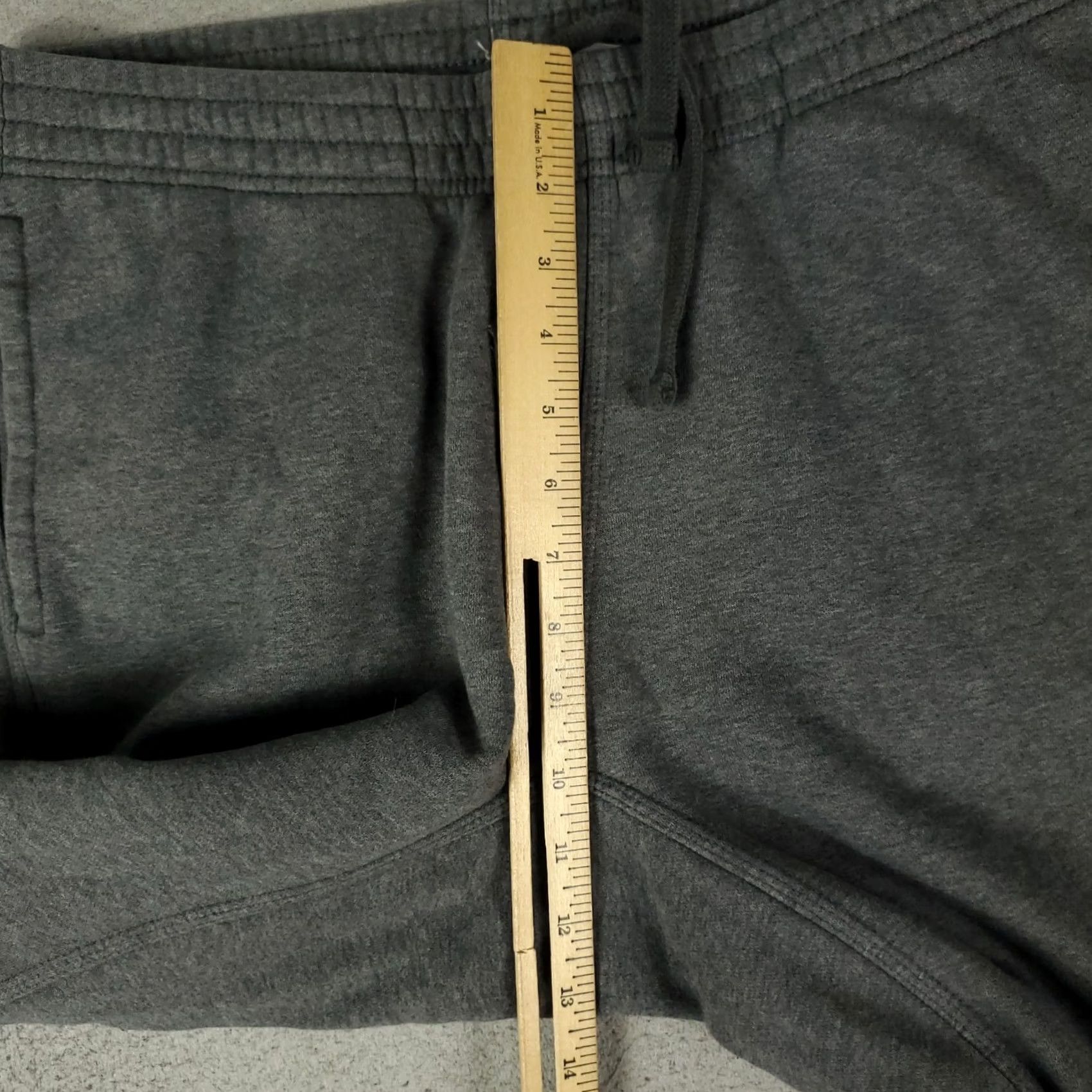 Nike Nike Pants Mens Large Gray Fleece Jogger Swoosh Sweatpants Size US 33 - 4 Thumbnail