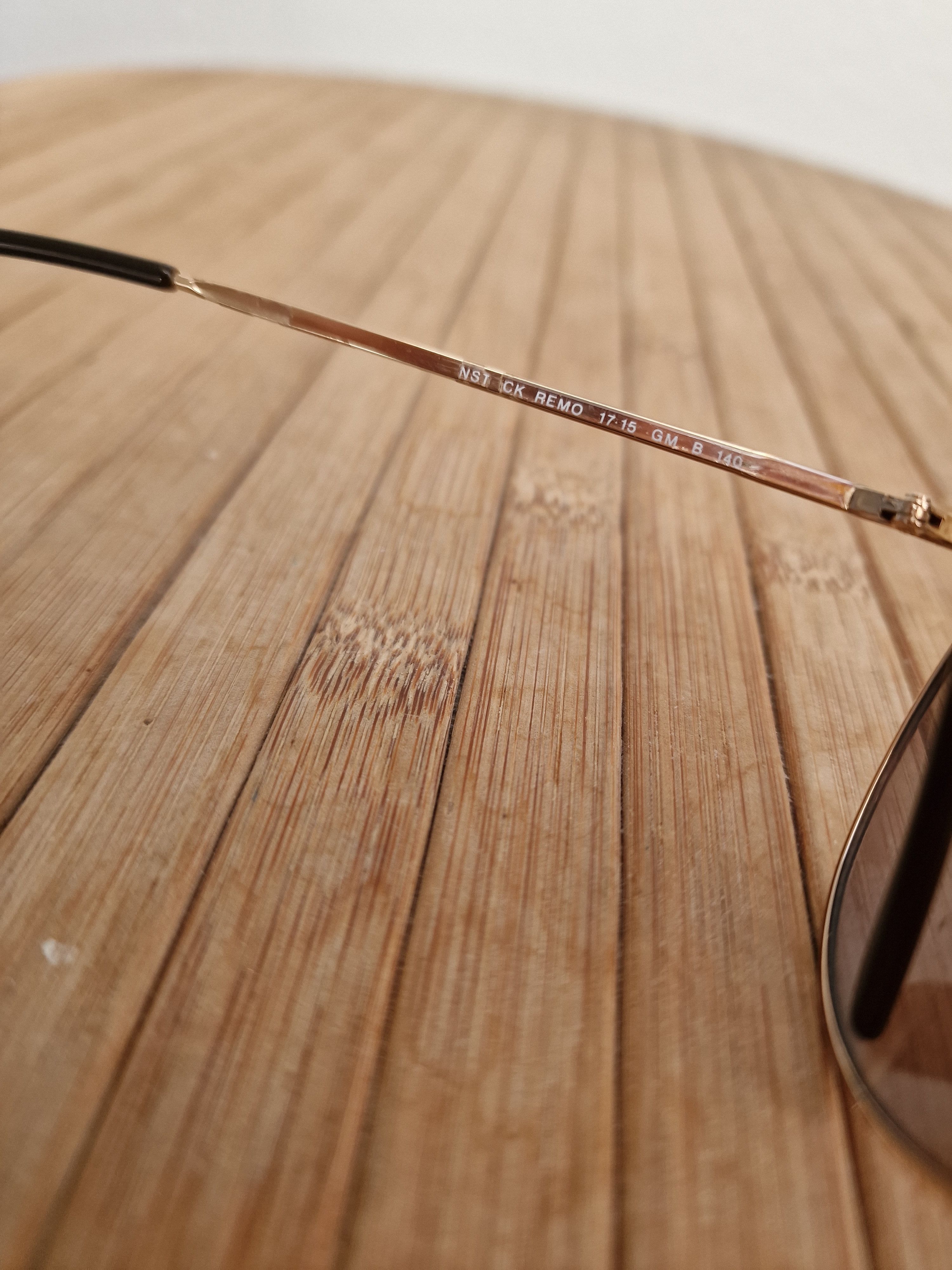 Vintage RODENSTOCK AVIATOR Sunglasses REMO GOLD \ BROWN Lensess USED Size ONE SIZE - 4 Thumbnail