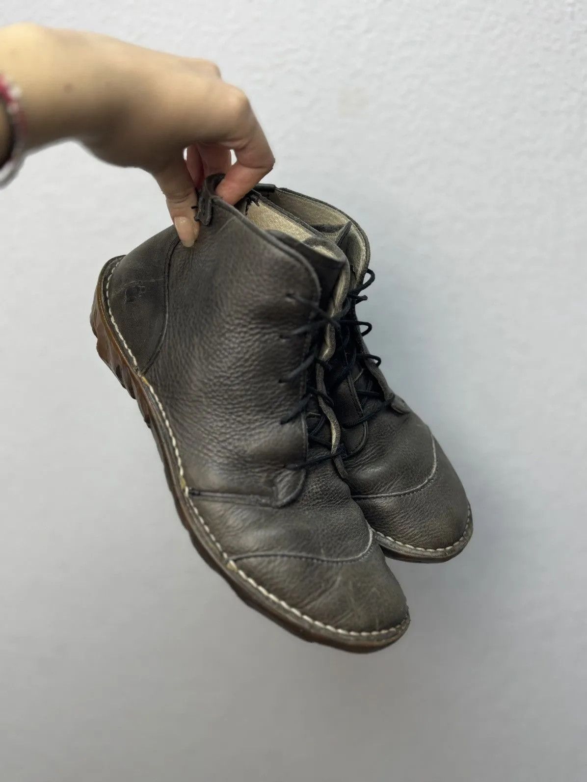 Guidi Vintage Trippen Boots ankle Leather Western Margiela Style Size US 7.5 / EU 40-41 - 11 Thumbnail