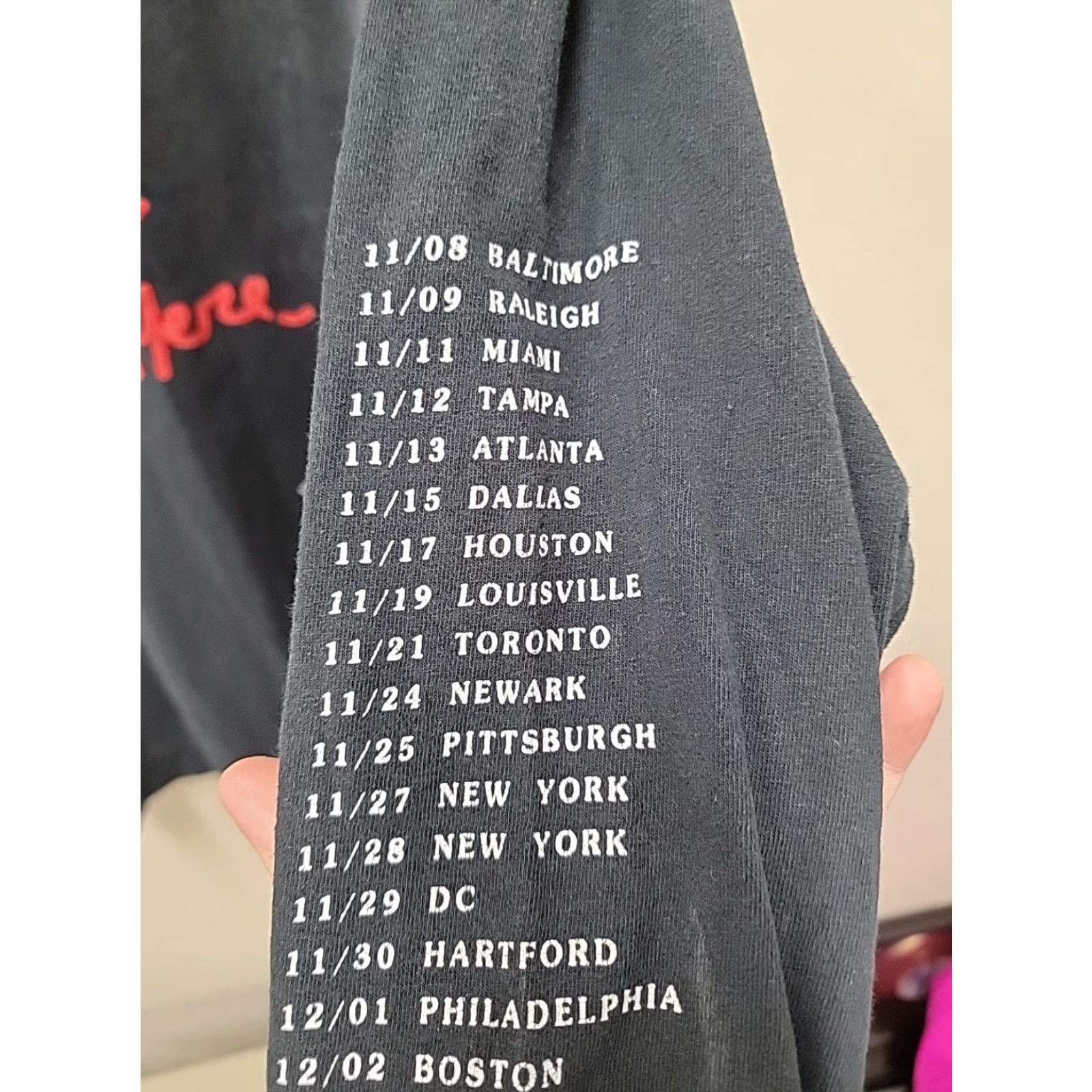 Travis Scott Travis Scott Astroworld Tour Wish You Were Here Men's M Black Graphic Tee Size US M / EU 48-50 / 2 - 6 Thumbnail