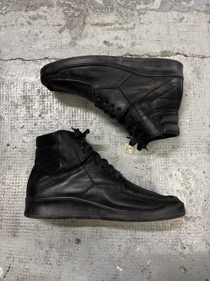 Yves Saint Laurent AW2009 Yves Saint Laurent Puma Black Lace-Up Leather Sneakers Size US 10 / EU 43 - 5 Thumbnail