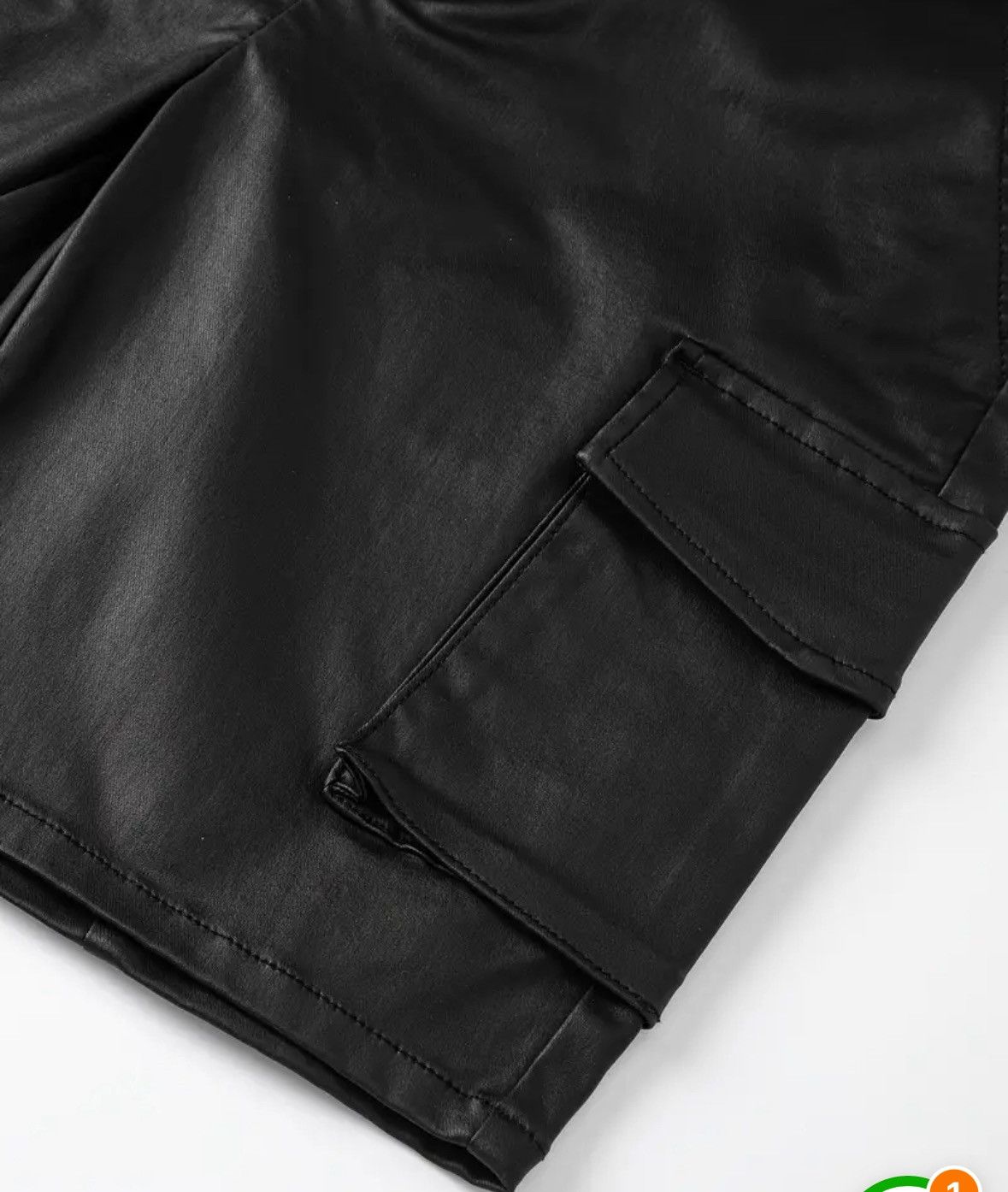 Other Black Coated Pants Size US 30 / EU 46 - 3 Thumbnail