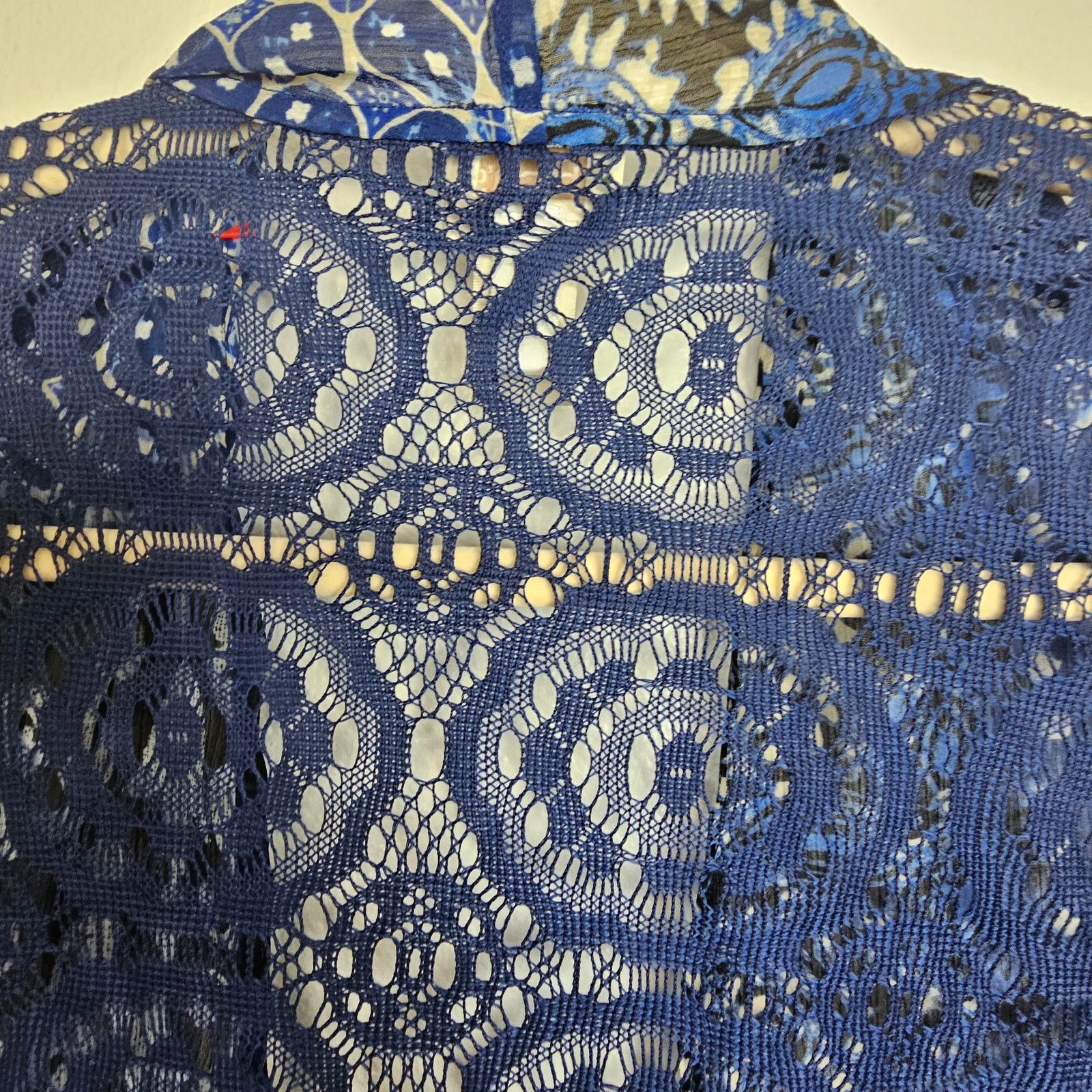 Chicos Chicos Floral Dream Lace Back Kimono Size S Duster Cardigan Size S / US 4 / IT 40 - 8 Thumbnail
