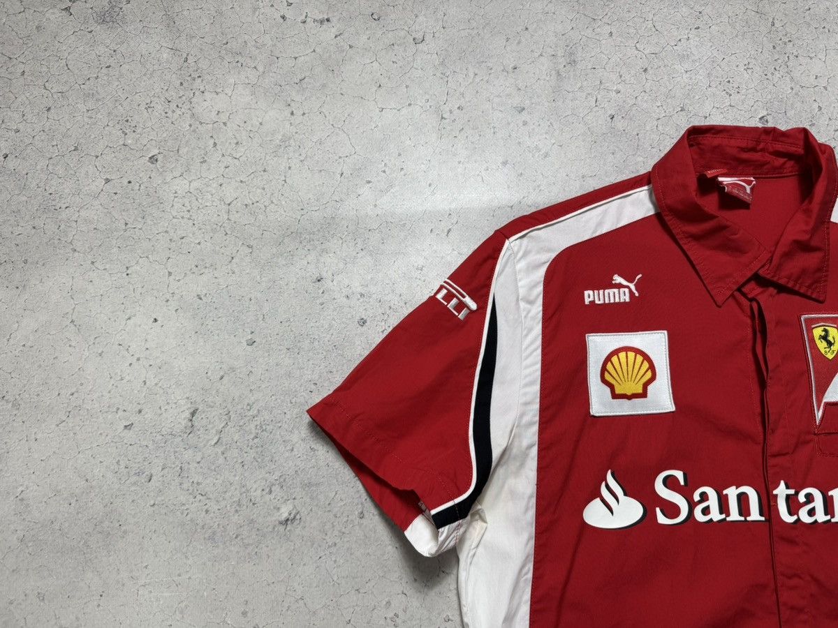 Puma Puma Ferrari Racing Vintage Button Up Shirt Size L Red Size US L / EU 52-54 / 3 - 3 Thumbnail