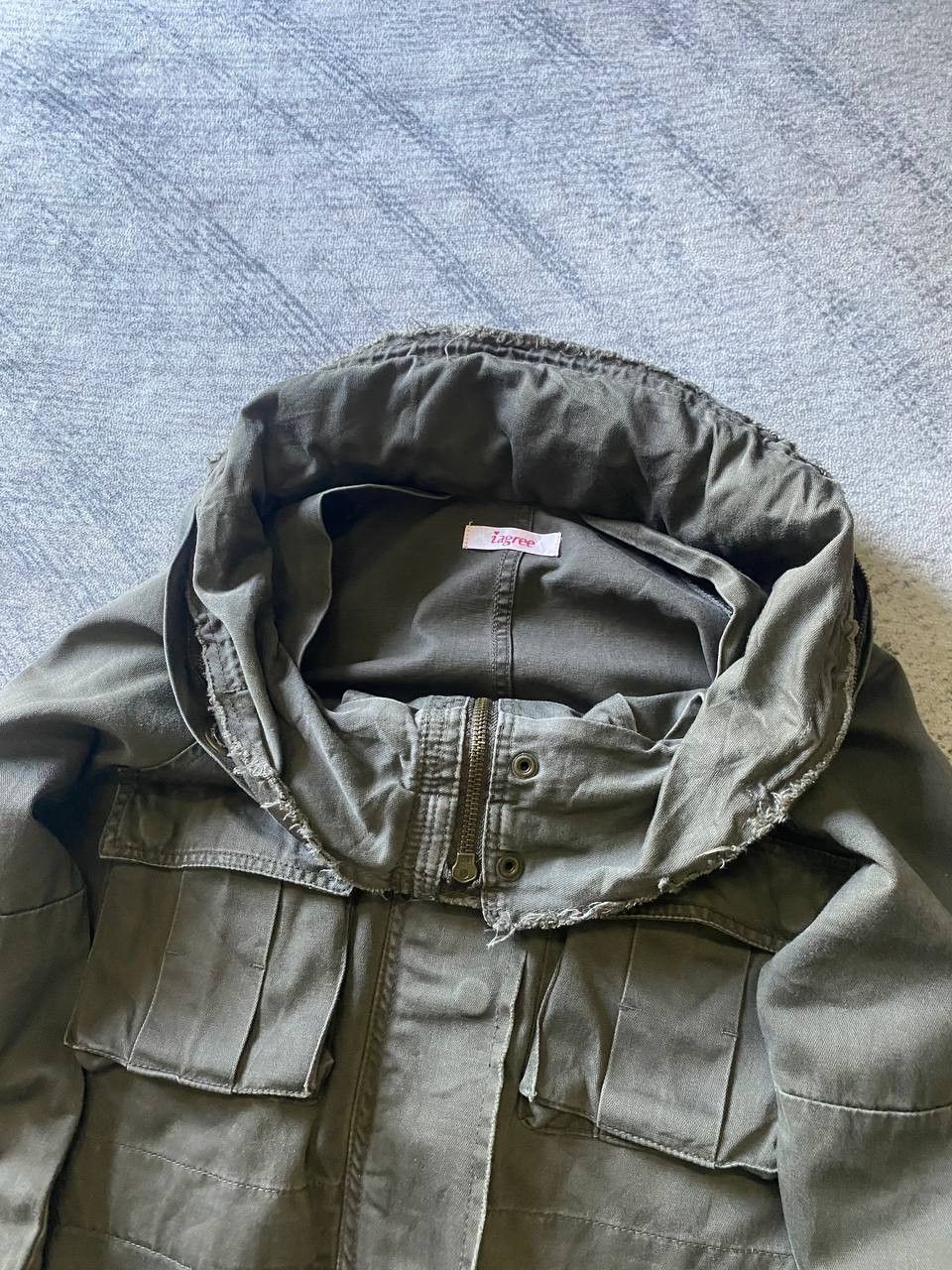 Japanese Brand Bono Style Crop Military Jacket Raw Edge Japanese Aesthetic Size S / US 4 / IT 40 - 5 Thumbnail