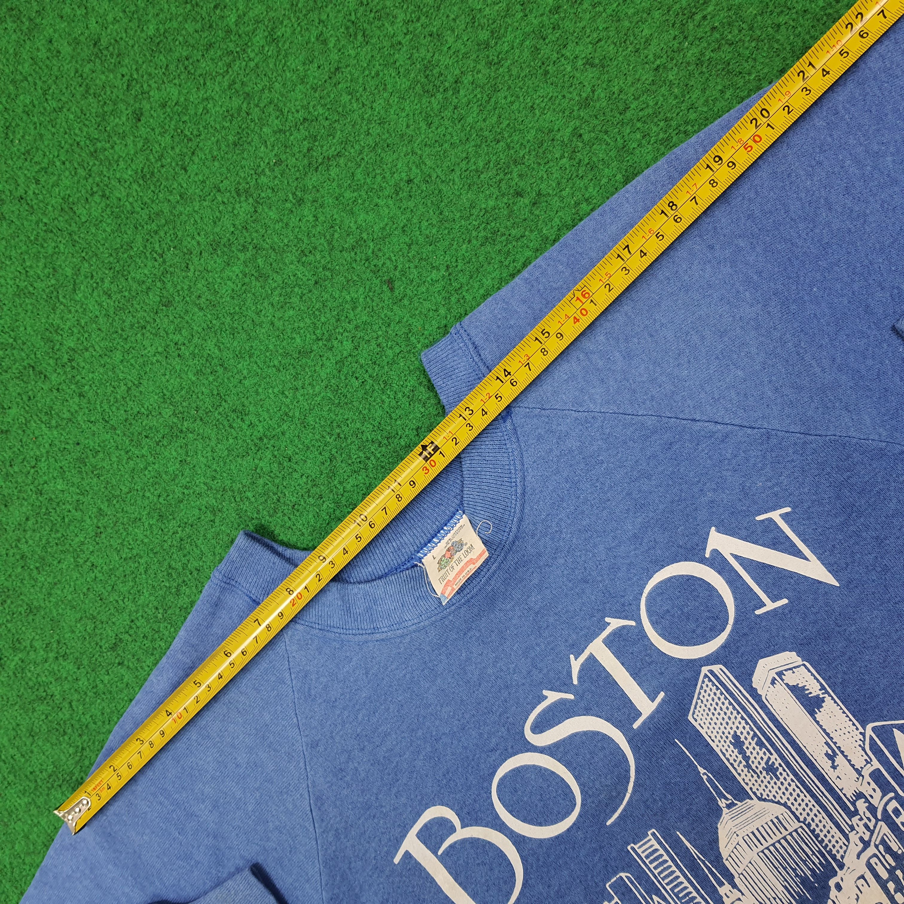 Fruit Of The Loom Vintage 90s Boston Skyline Sweatshirt Raglan C279N24 Size US M / EU 48-50 / 2 - 8 Thumbnail