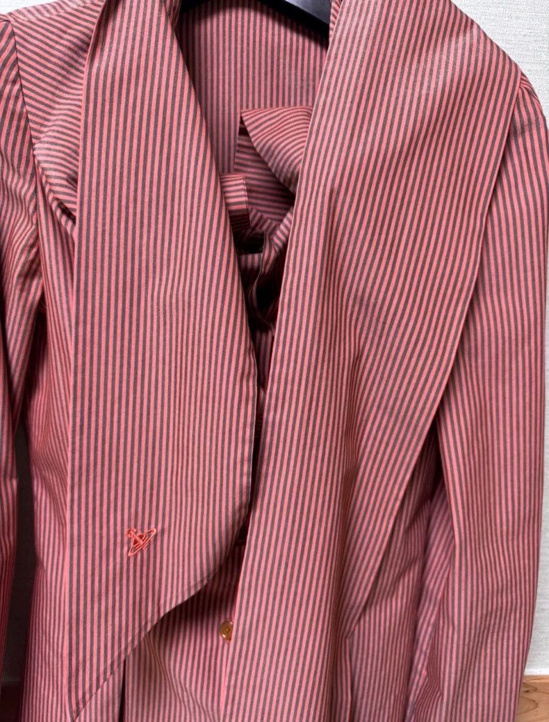 Vivienne Westwood Vivienne Westwood Red striped bow tie collar shirt Size M / US 6-8 / IT 42-44 - 3 Thumbnail