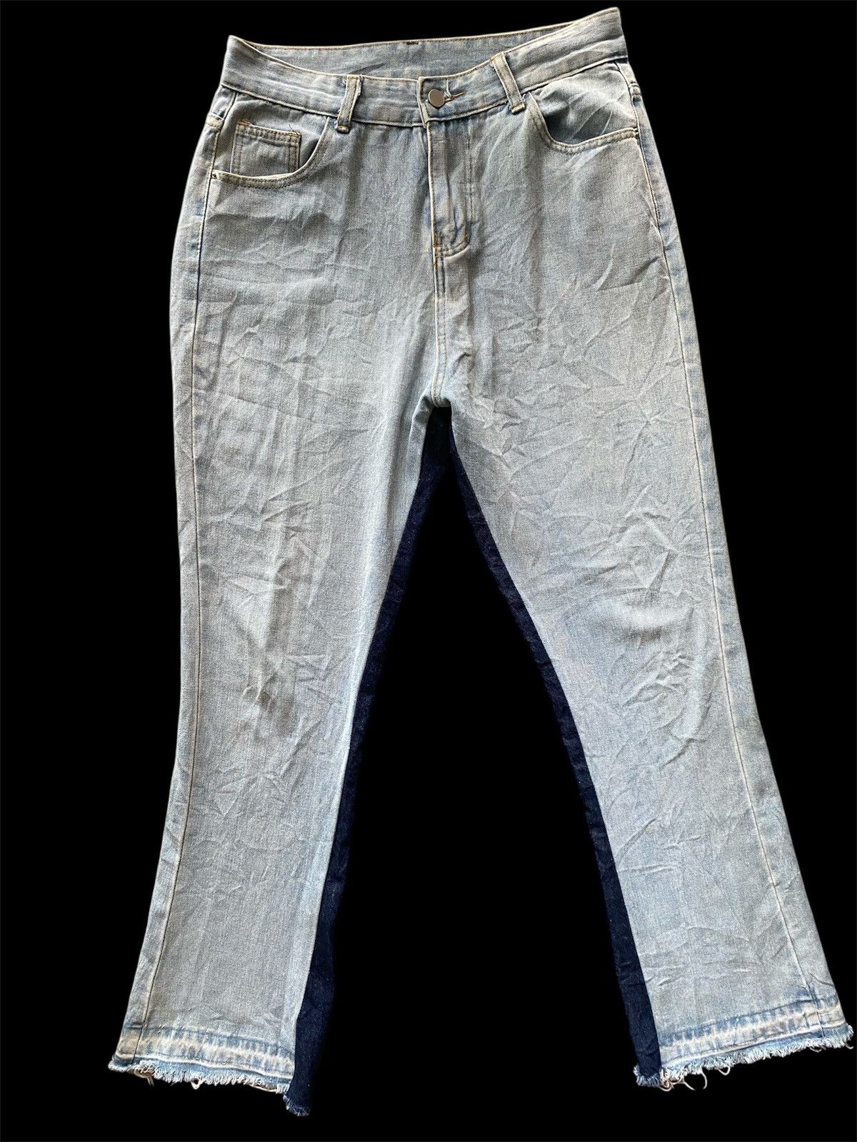 If Six Was Nine × Le Grande Bleu (L.G.B.) DISTRESSED RIPPED JEANS W EMBROIDERY Size US 31 - 2 Thumbnail