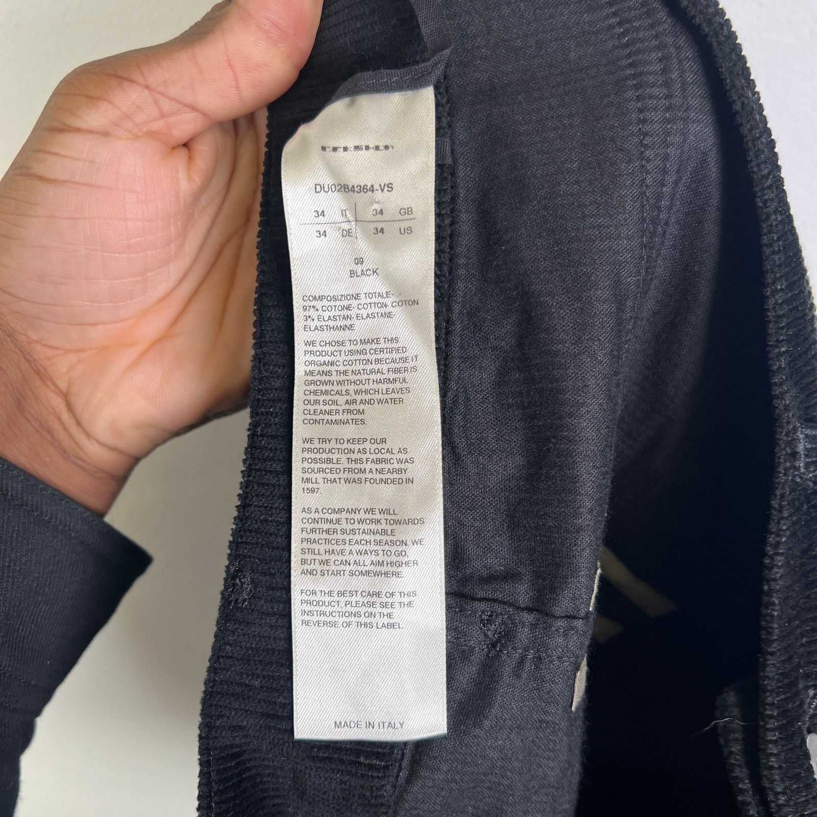 Rick Owens Drkshdw Rick Owens Drkshdw Corduroy Tyrone Cut Pants Size 34 Size US 34 / EU 50 - 4 Thumbnail