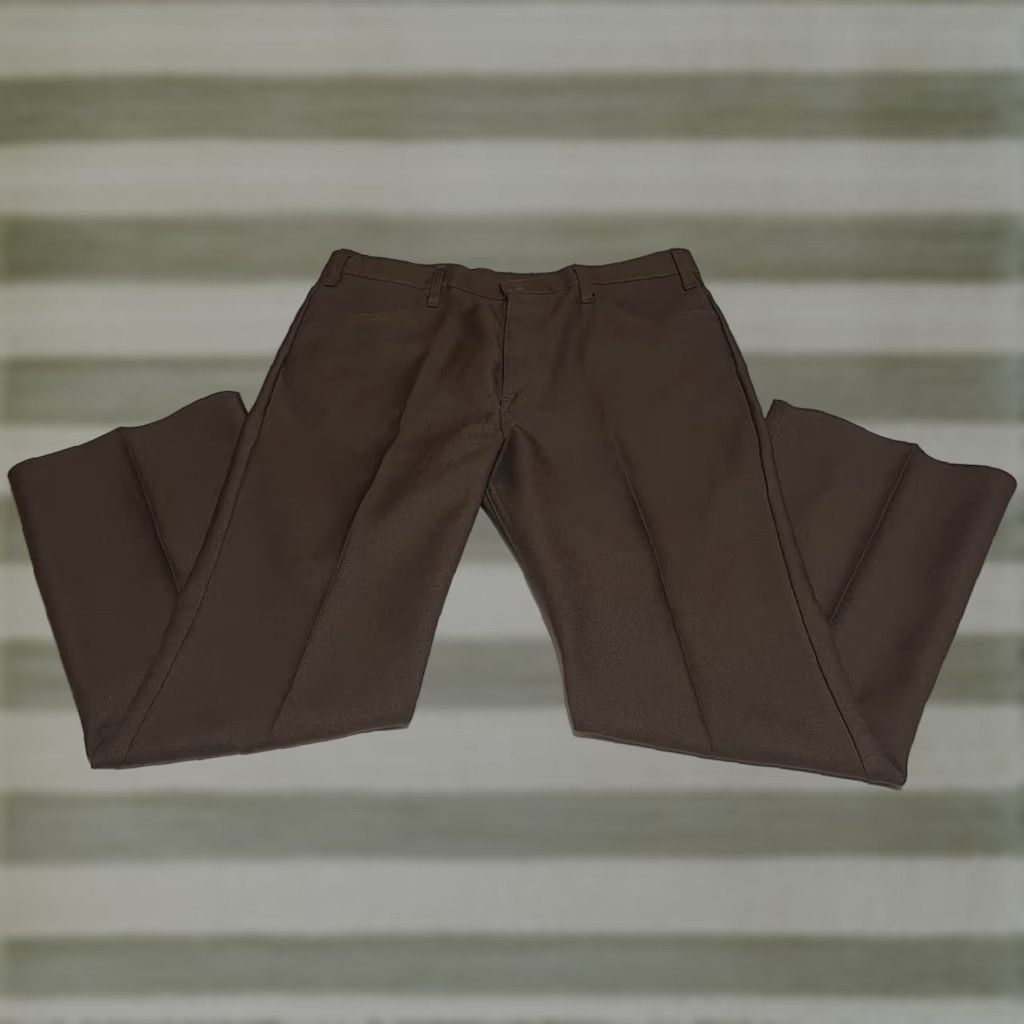 Levi's VINTAGE Levi's 517 Bootcut Pants Brown 37x31 Regular Mens Denim Slacks 517 Saddle Man Baggy? Size US 37 - 1 Thumbnail