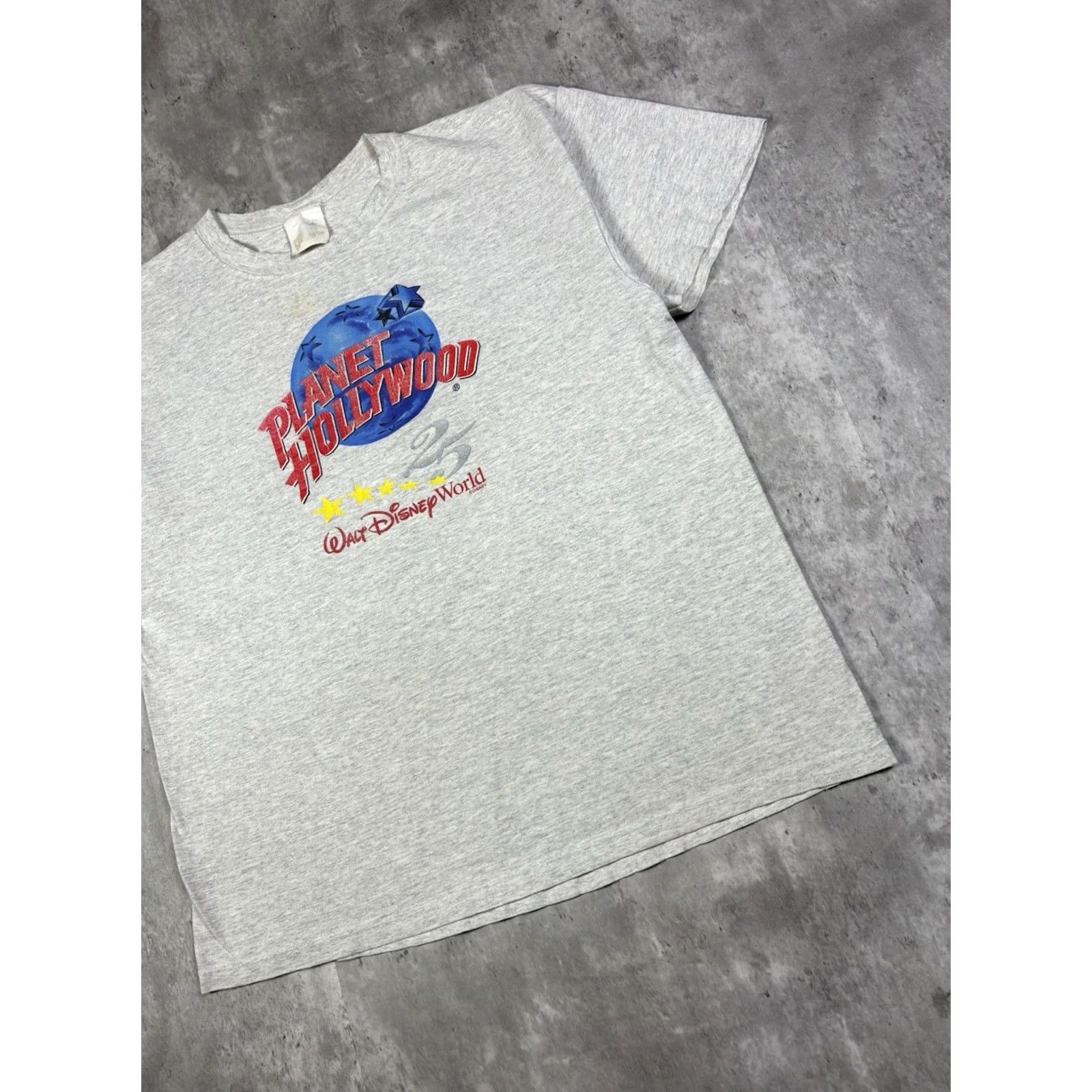 Planet Hollywood VINTAGE Planet Hollywood Graphic Tee Shirt L Gray 90s USA Mens Size US L / EU 52-54 / 3 - 3 Thumbnail