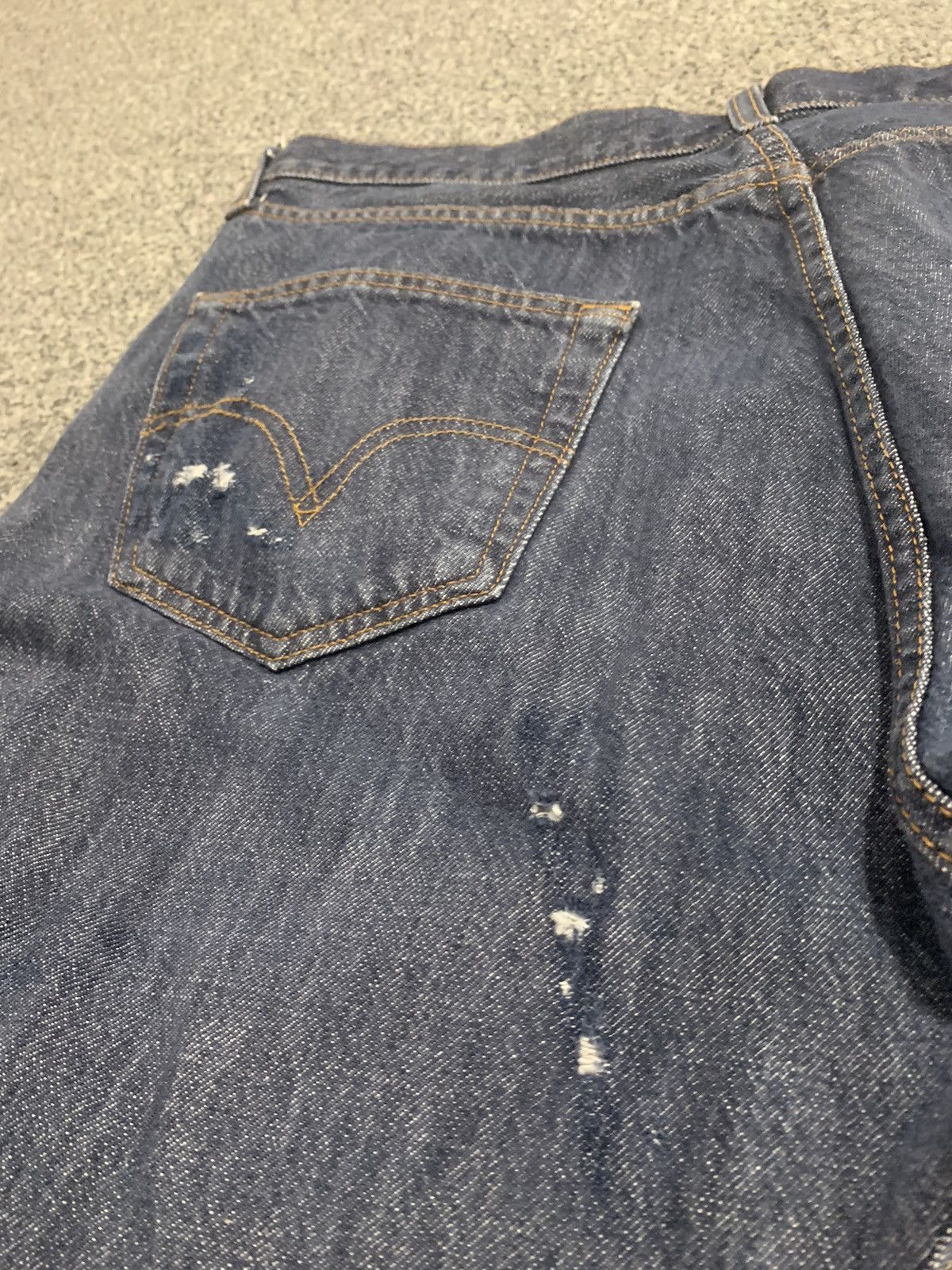 Japanese Brand Wide Patchwork Distressed Flared Denim Y2K Opium Pants Size US 33 - 5 Thumbnail