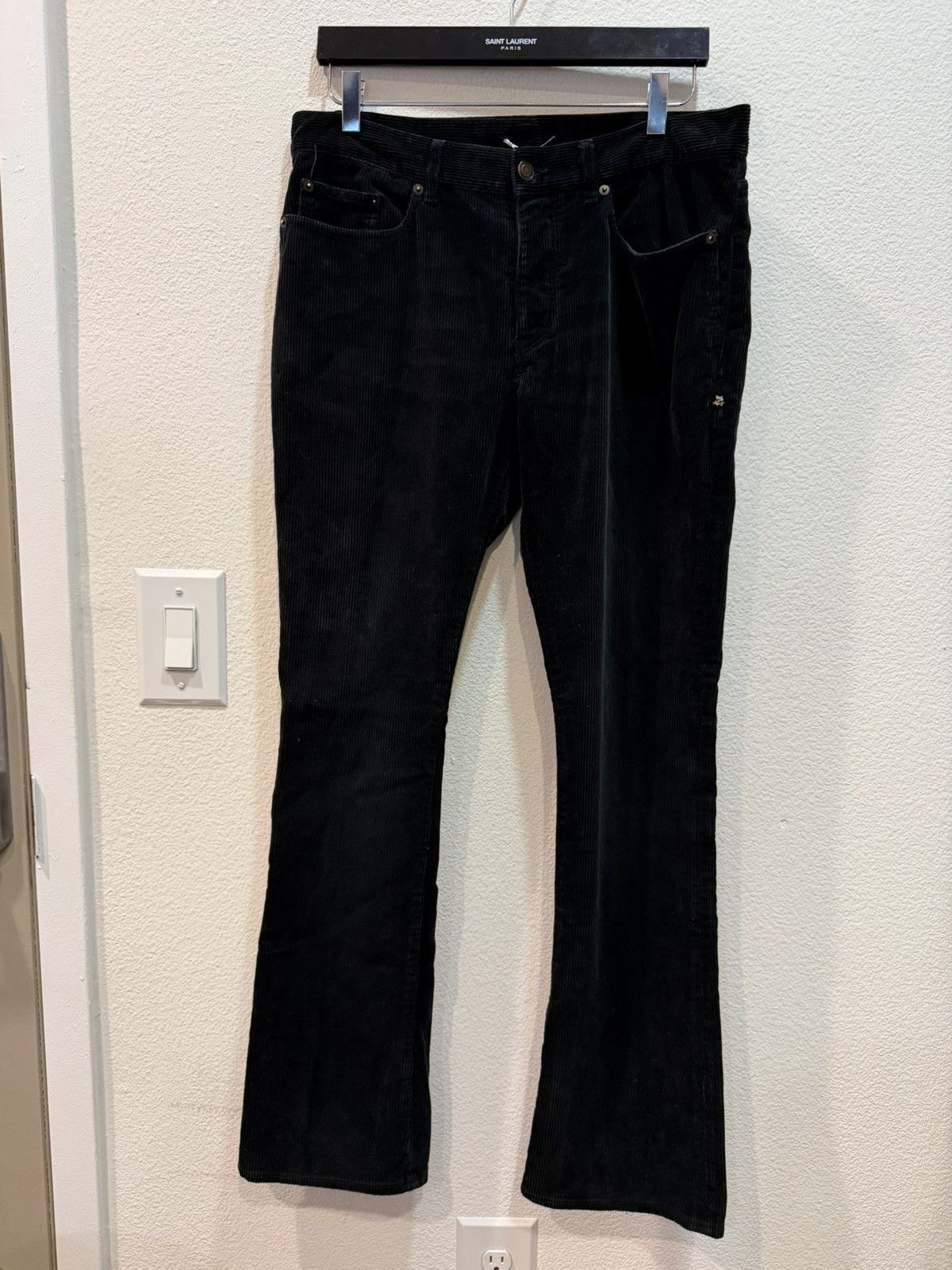Saint Laurent Paris D17 Bootcut Corduroy Denim Jeans 33 Size US 34 / EU 50 - 1 Thumbnail