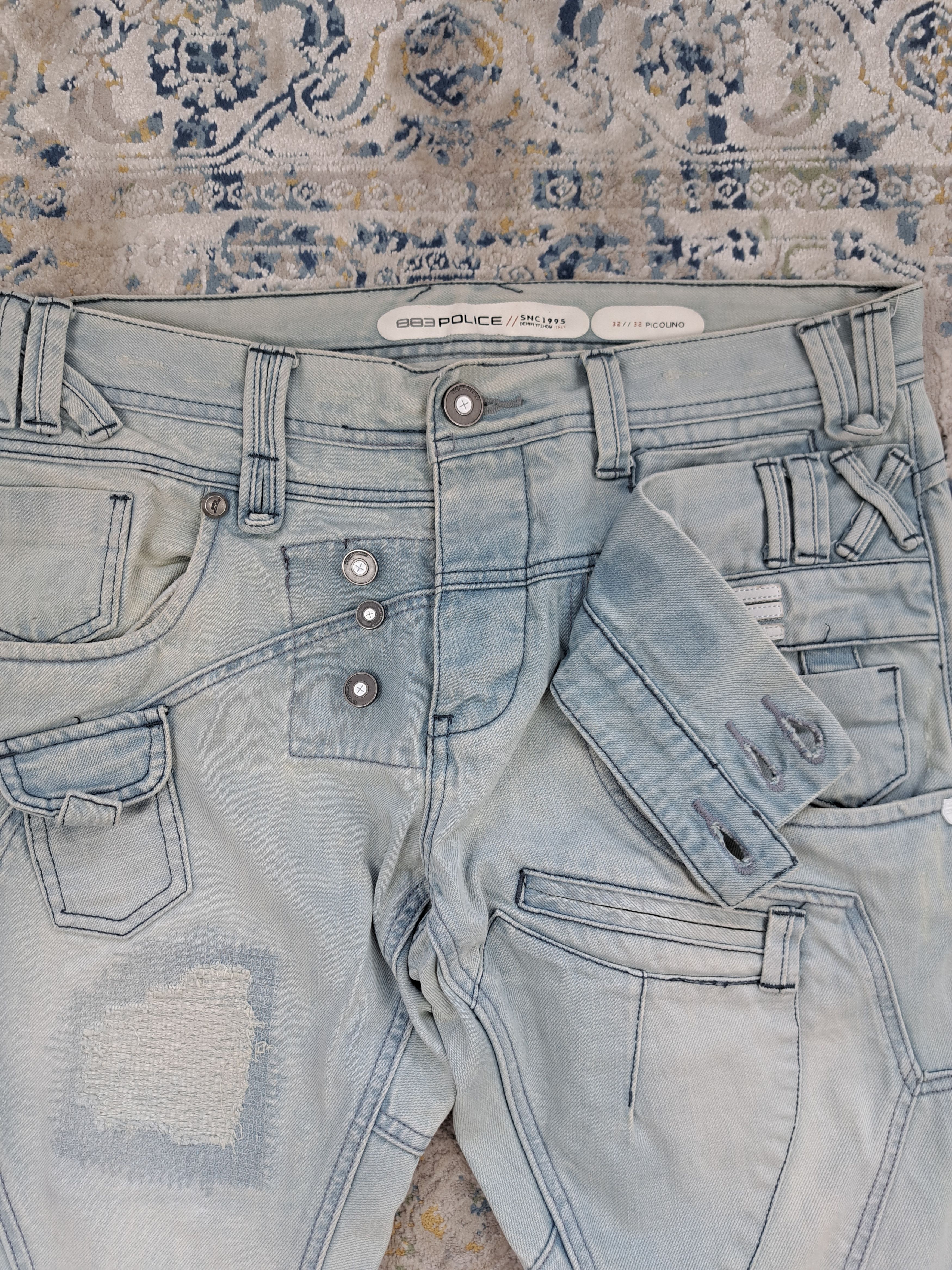 Japanese Brand 883 Police Japrag Vibe y2k Drip Bondage Denim Swag Drain Size US 32 / EU 48 - 4 Thumbnail