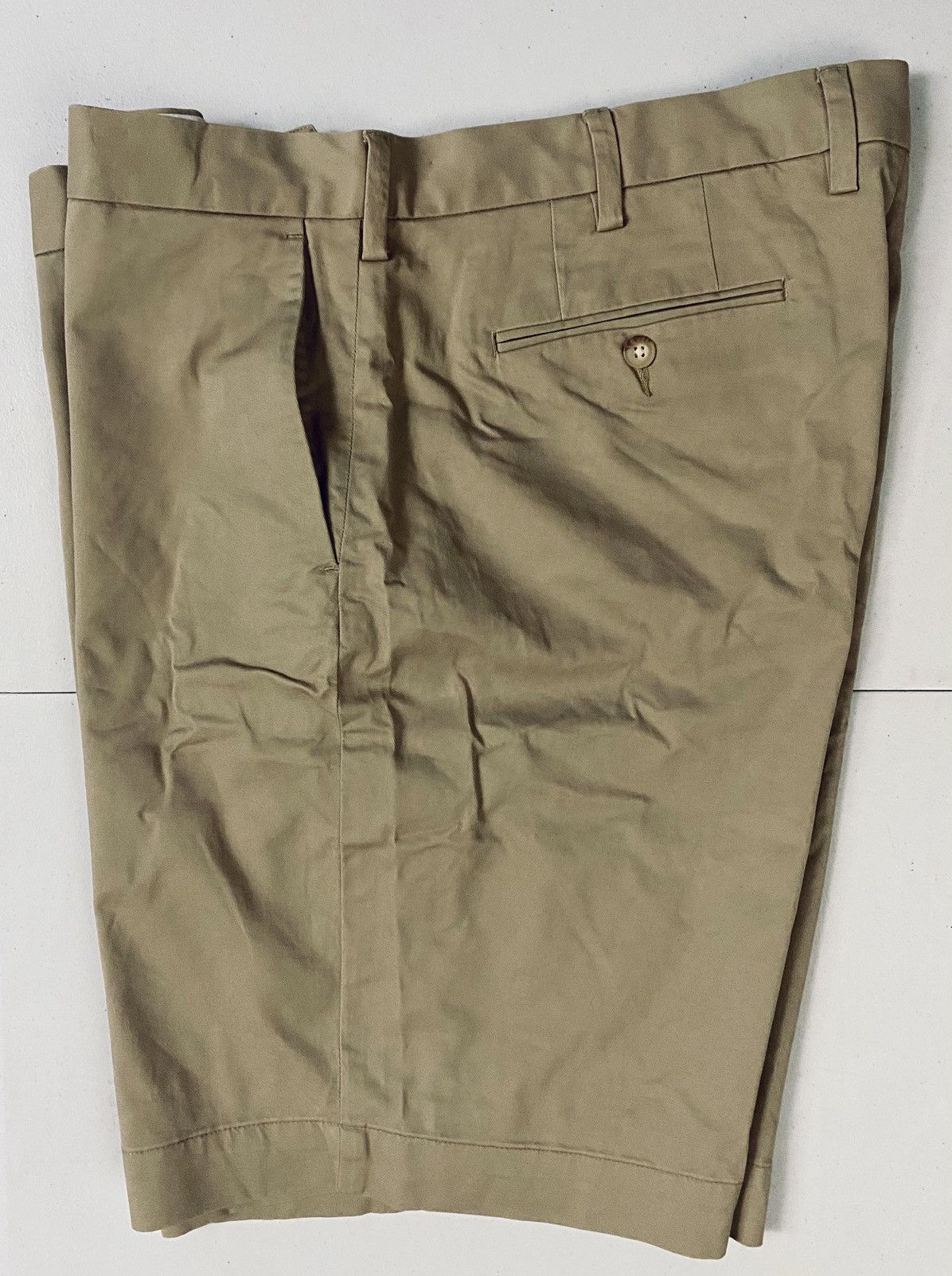 Polo Ralph Lauren PRL Luxury Beige Stretch Classic Fit 9” Chino Shorts 38 NWT Size US 38 / EU 54 - 9 Thumbnail