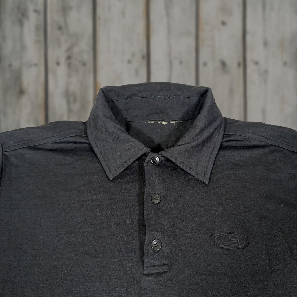 Icebreaker Icebreaker Shirt Mens Small Black Merino Wool Polo Hiking Performance Base Layer Size US S / EU 44-46 / 1 - 1 Thumbnail