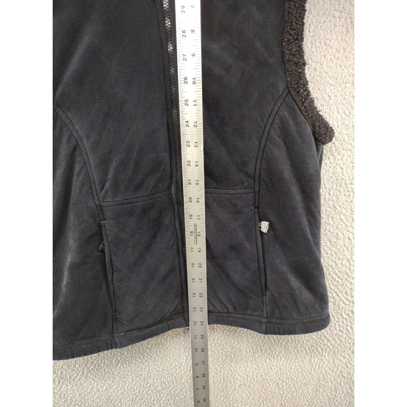 Avalanche Avalanche Womens Sherpa Lined Zip Up Suede Vest - M - Black Size M / US 6-8 / IT 42-44 - 7 Thumbnail