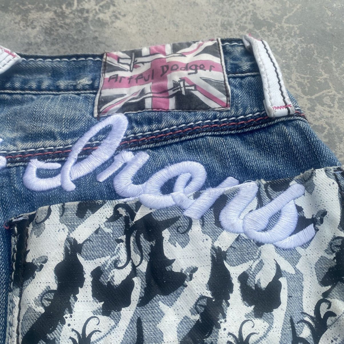 Artful Dodger ARTFUL DODGER Grunge Gun Shot Jeans Size US 32 / EU 48 - 5 Thumbnail