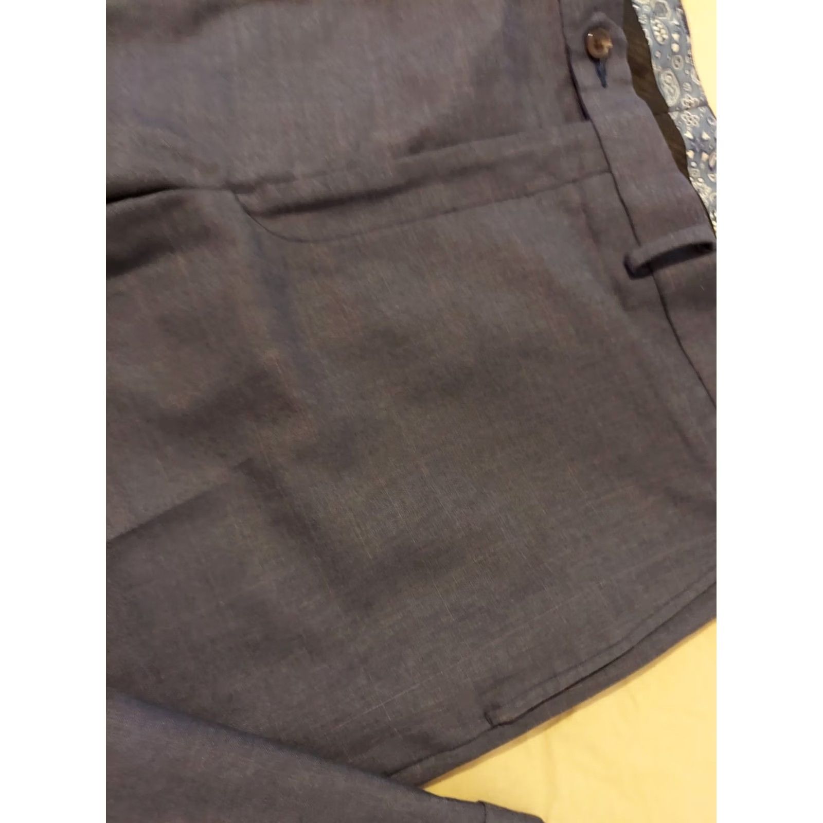 Polo Ralph Lauren Polo Ralph Lauren Dress Pants 40x30 Blue Chino Khaki Trouser Slack Mens Size US L / EU 52-54 / 3 - 3 Thumbnail