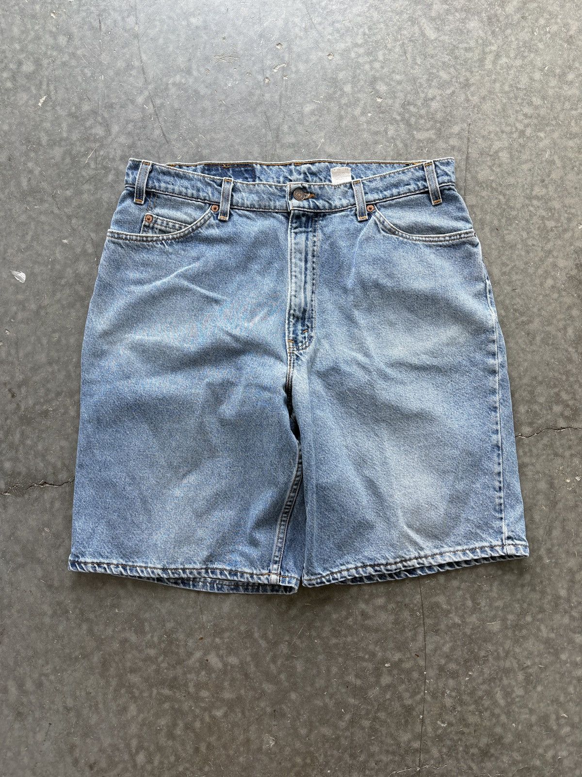 Levi's Vintage 90s Levis 560 Denim Shorts Baggy Loose Size US 36 / EU 52 - 1 Thumbnail