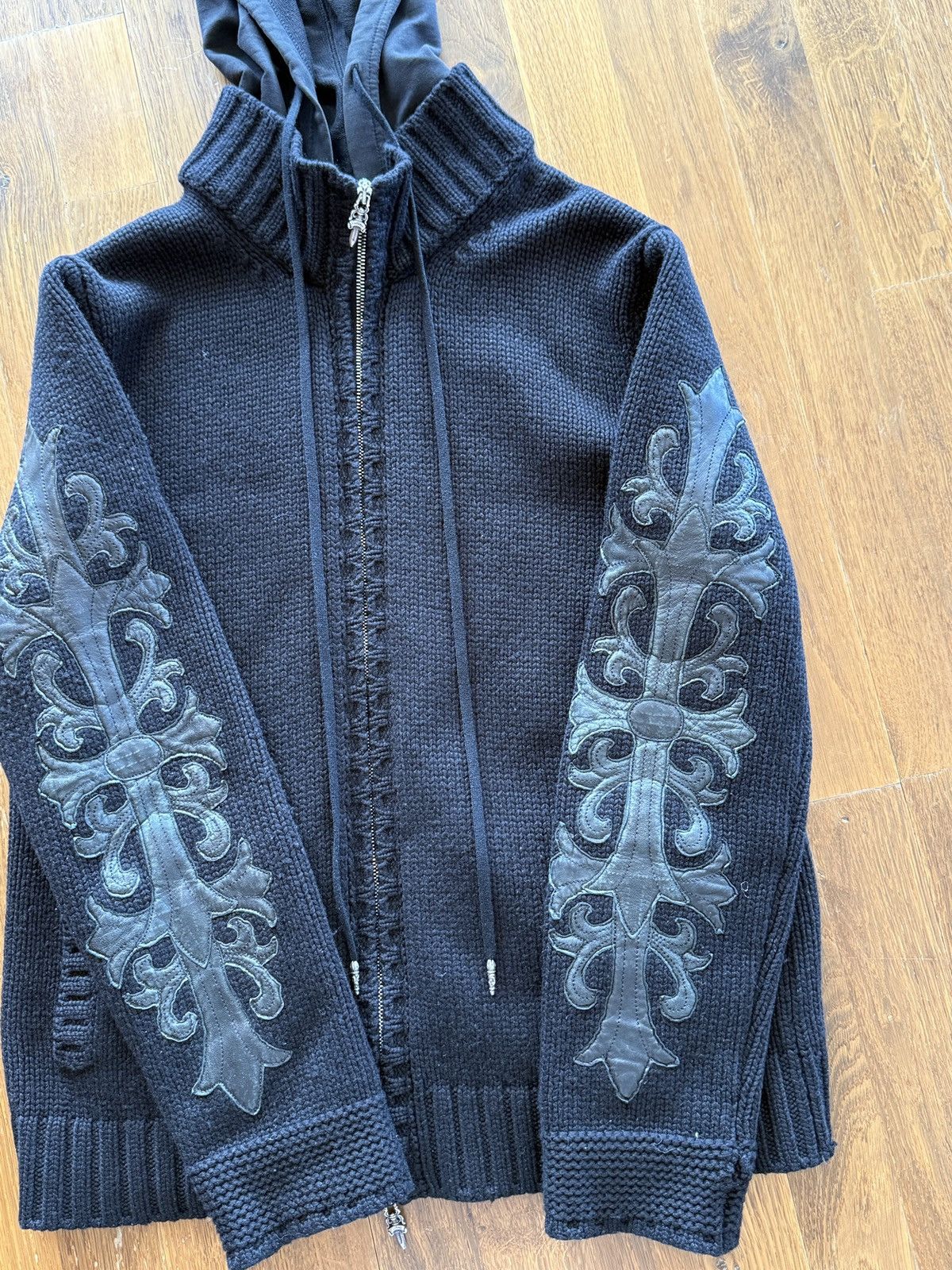 Chrome Hearts Chrome Hearts Cashmere Patches 1-of-1 Zip Up Size US L / EU 52-54 / 3 - 2 Thumbnail