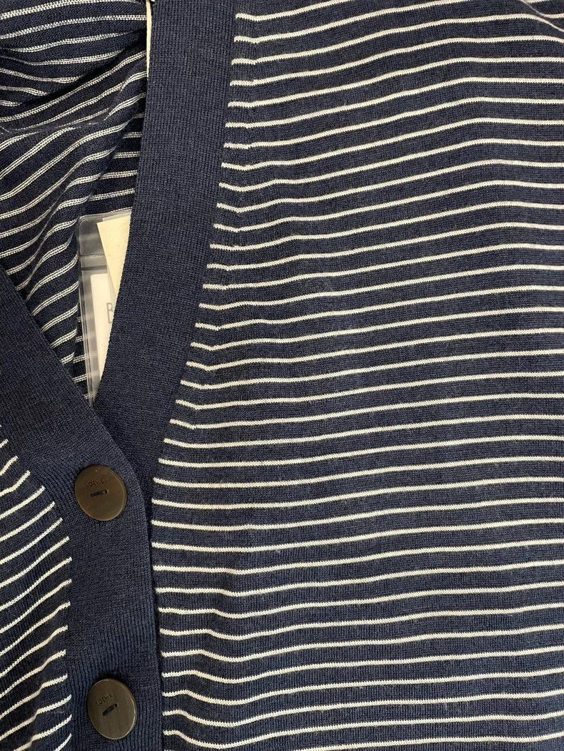 Loewe LOEWE Blue and white striped wool long sleeve sweater Size S / US 4 / IT 40 - 9 Thumbnail