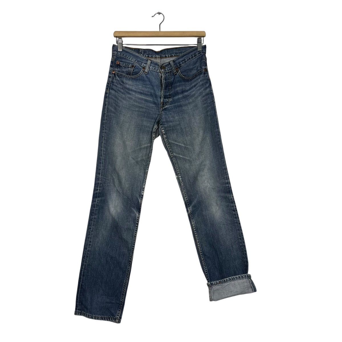 Levi's Vintage Y2k Levis 501 Denim Jeans Size 30" / US 8 / IT 44 - 11 Thumbnail
