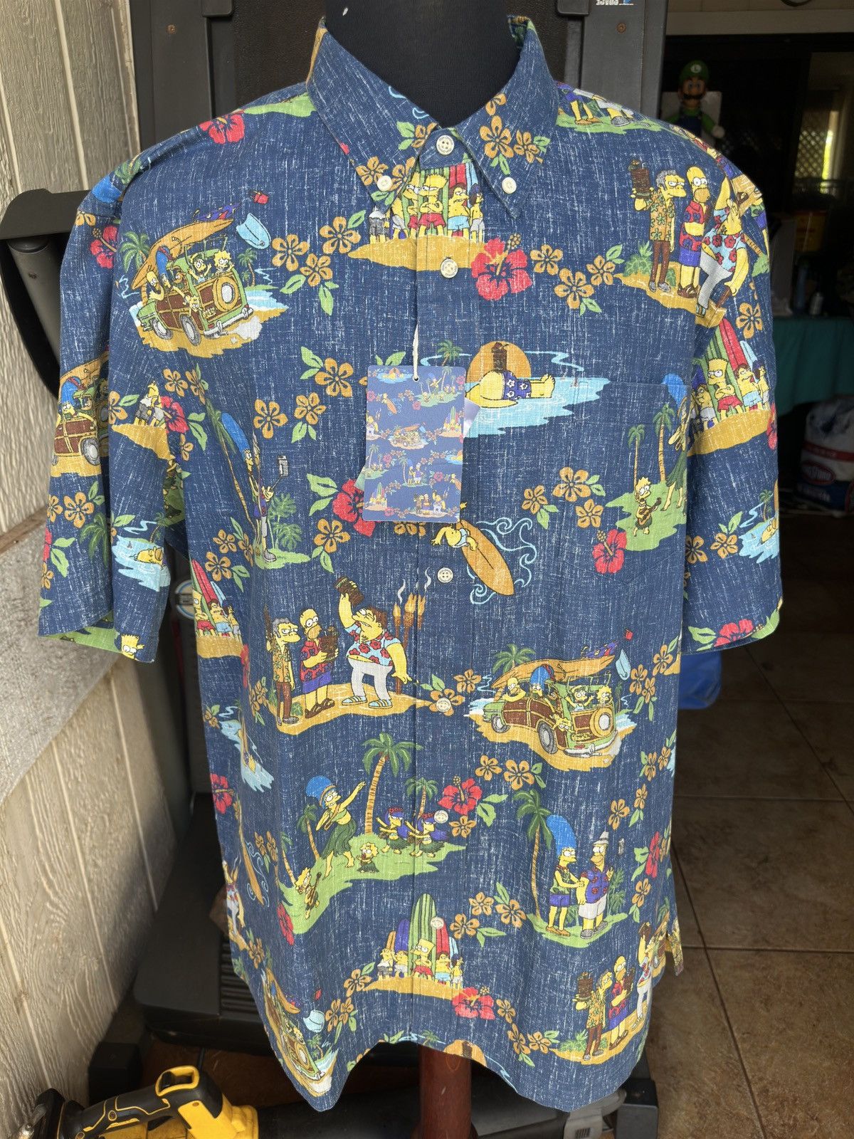 New Reyn Spooner The Simpsons Hawaiian Vacation Men's XXL