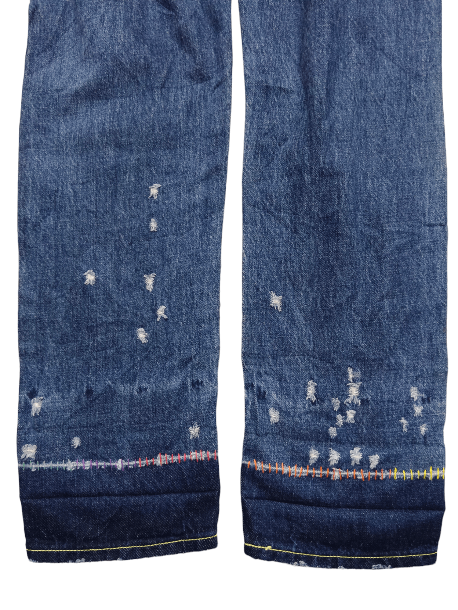 Tsumori Chisato Tsumori Chisato Embroidery Cropped Denim Size 31" - 5 Thumbnail