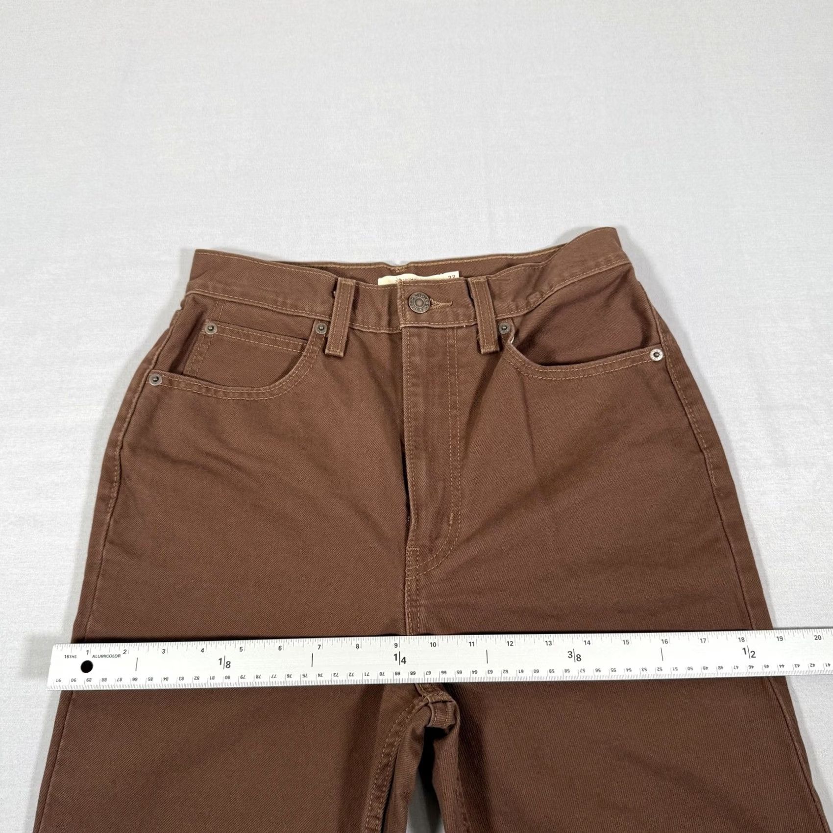Levi's Levis Jeans Womens 27x32 Brown 70s High Flare Bell Bottom Denim Pants Western Jeans Size 27" / US 4 / IT 40 - 7 Thumbnail