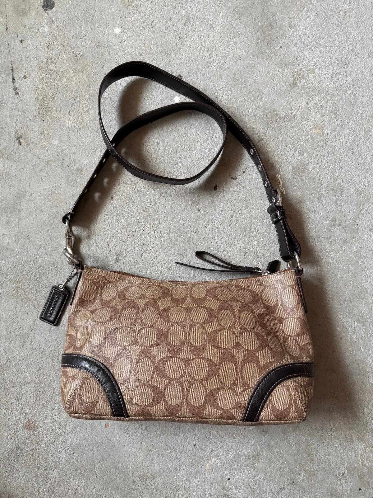 Coach Coach Signature Heritage Crossbody Bag Brown/Black Size ONE SIZE - 5 Thumbnail