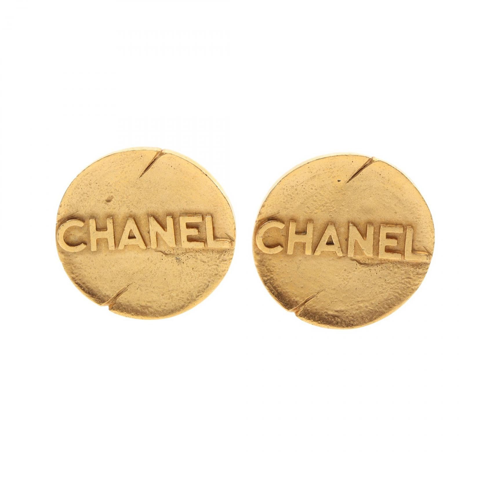 Chanel Chanel Chanel Logo Earrings Metal Earrings Size ONE SIZE - 1 Thumbnail