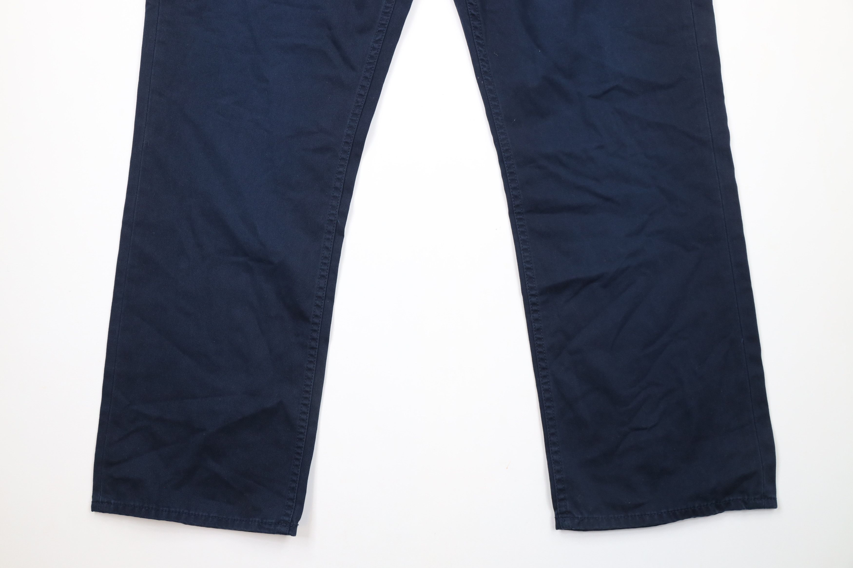 Ralph Lauren × Vintage Vintage Ralph Lauren Straight Leg Cotton Twill Pants Blue Size US 38 / EU 54 - 4 Thumbnail