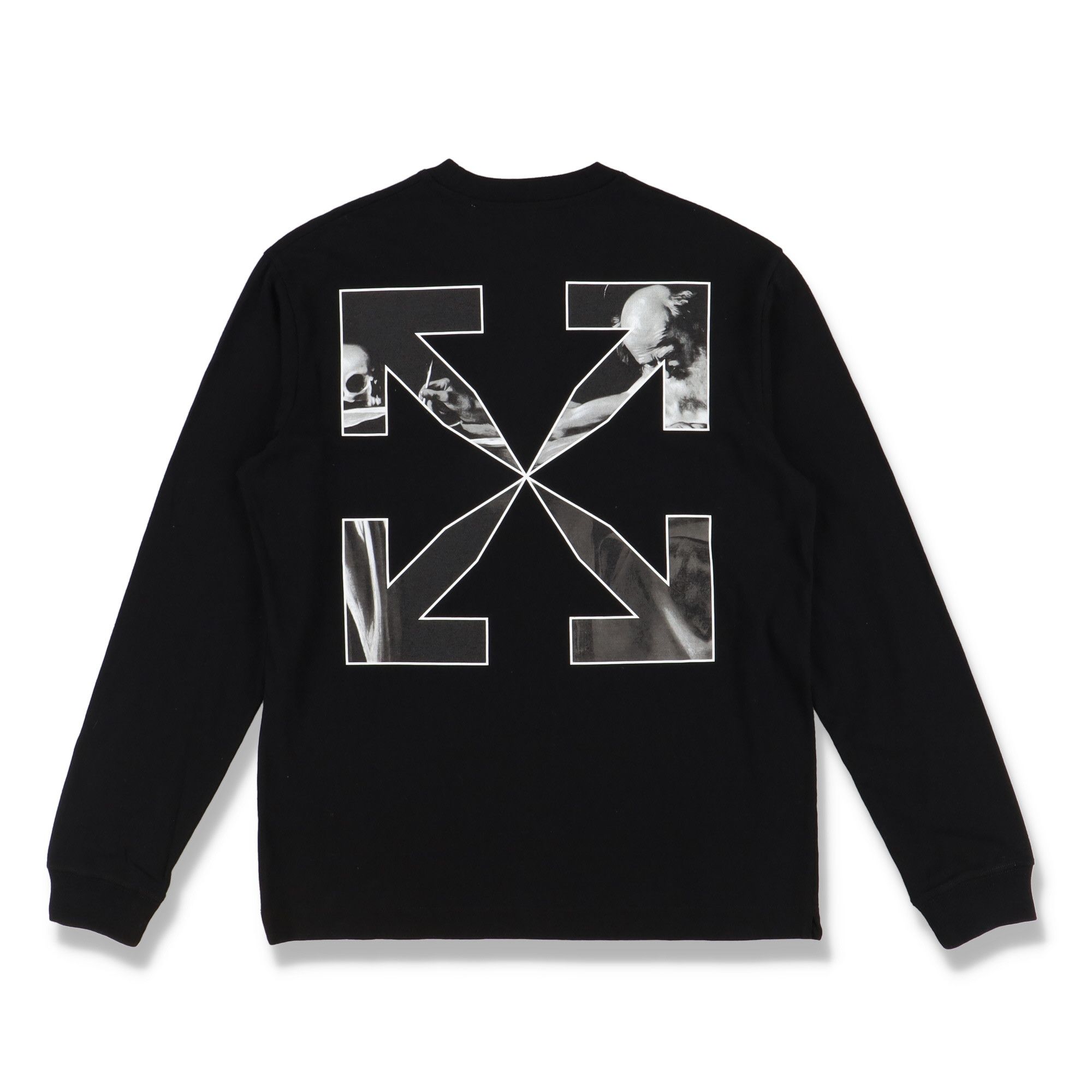 Off-White Black Caravaggio Arrows Long Sleeve Skate T-Shirt Size US M / EU 48-50 / 2 - 1 Thumbnail