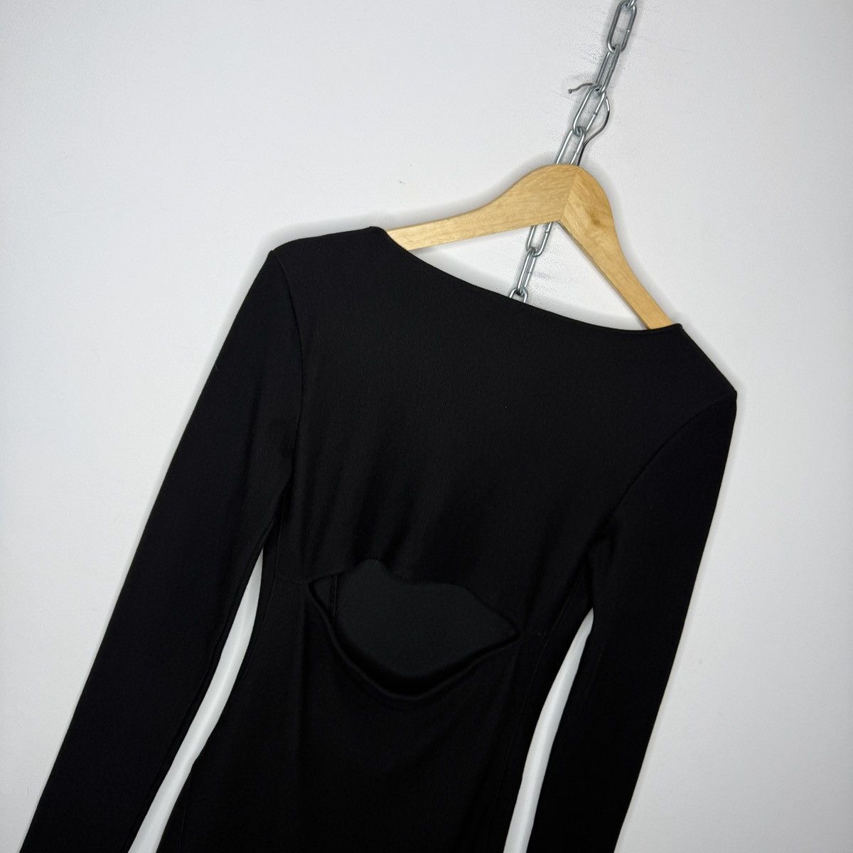 Helmut Lang Helmut Lang ladies avant-gard dress black Size L / US 10 / IT 46 - 10 Thumbnail