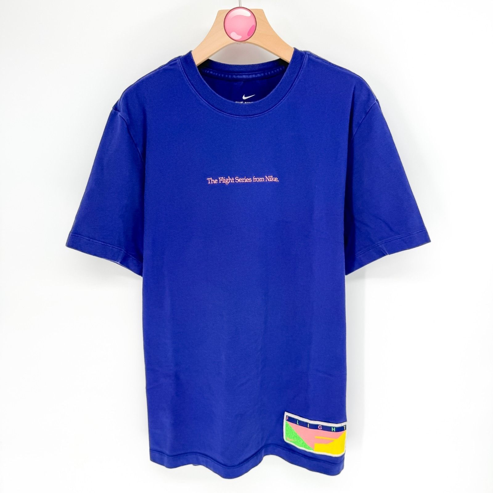 Nike Nike Flight Series Throwback Cotton T-Shirt Blue Logo Graphi Size US L / EU 52-54 / 3 - 1 Thumbnail