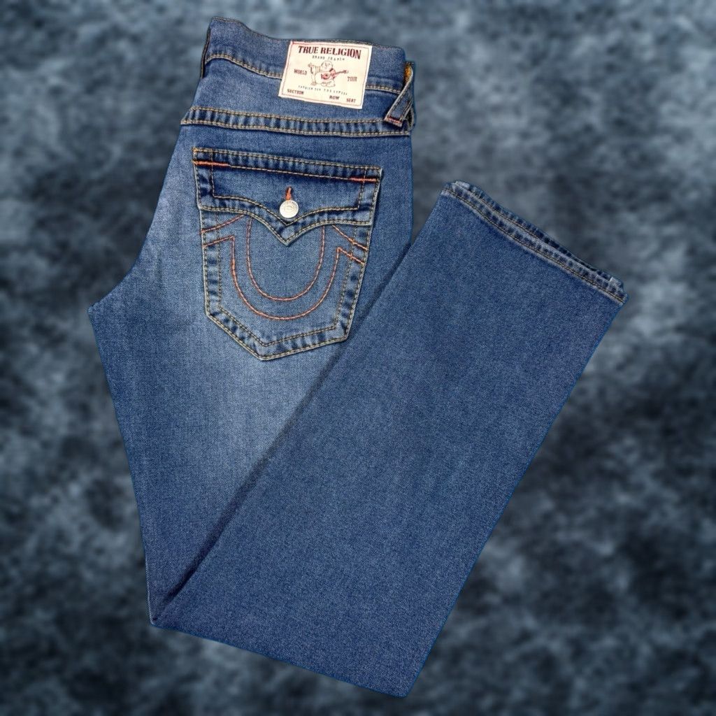 激レア:True Religion “Skull Tab” Ricky Blue True Religion × Vintage Vintage True Religion Jeans Size 33