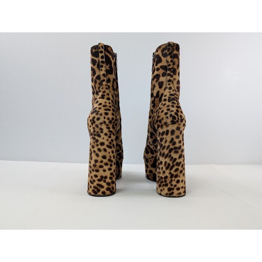 Saint Laurent Paris o1rshd1 Billy Pony Boots in Brown Leopard Size US 10 / IT 40 - 11 Thumbnail